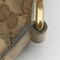 Miss GG Hobo beige×White canvas×leather 326514 E016216438ミス GG ホーボー ベージュ×ホワイト キャンバス×レザー 326514 E016216438