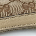 Miss GG Hobo beige×White canvas×leather 326514 E016216438ミス GG ホーボー ベージュ×ホワイト キャンバス×レザー 326514 E016216438