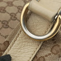 Miss GG Hobo beige×White canvas×leather 326514 E016216438ミス GG ホーボー ベージュ×ホワイト キャンバス×レザー 326514 E016216438