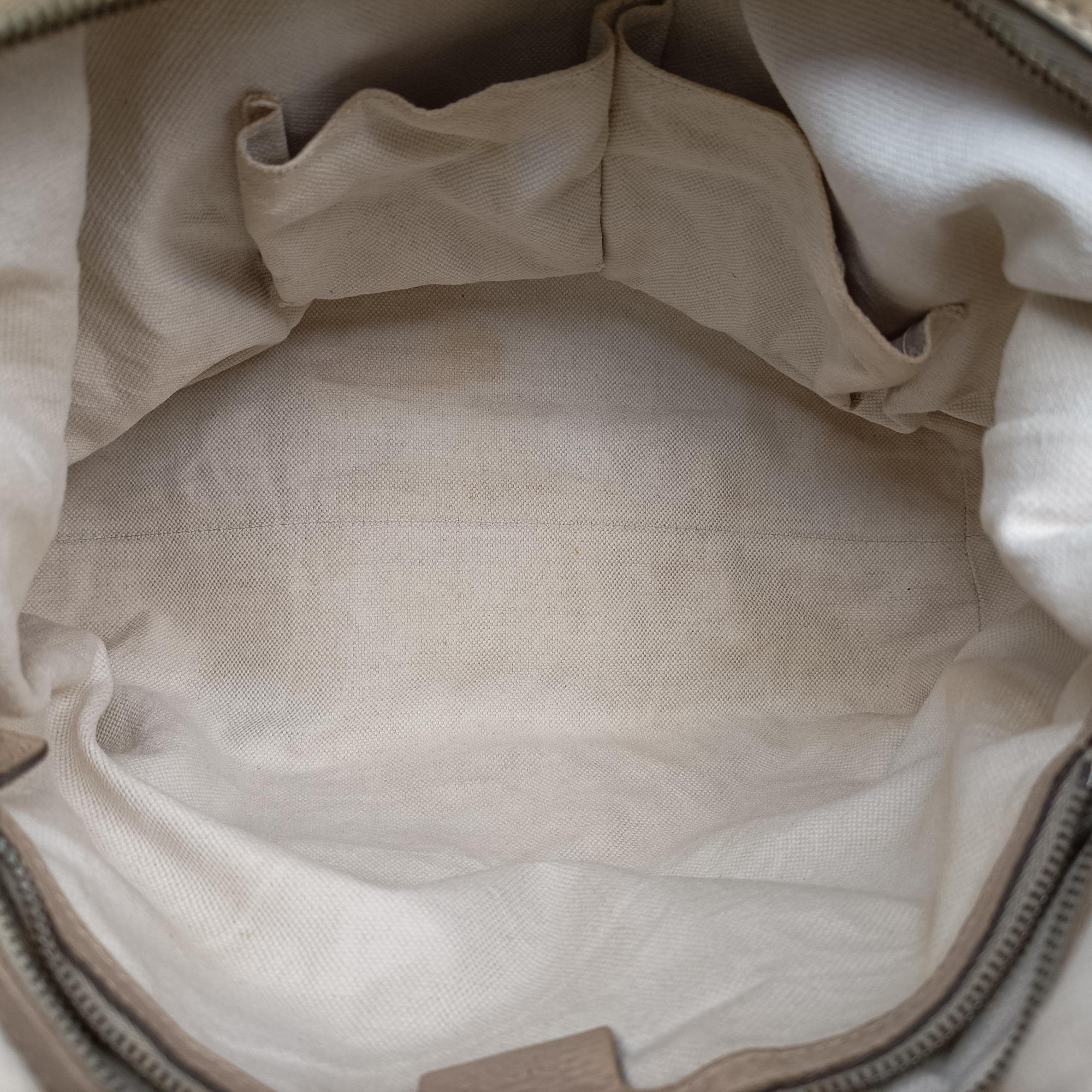 Miss GG Hobo beige×White canvas×leather 326514 E016216438ミス GG ホーボー ベージュ×ホワイト キャンバス×レザー 326514 E016216438