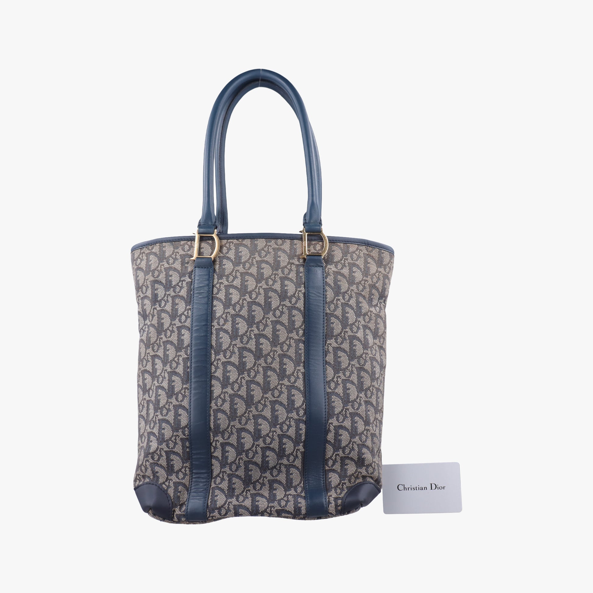 Trotter Tote Navy Jacquard × Leather BO C 0052トロッター トート ネイビー ジャガード×レザー BO C 0052