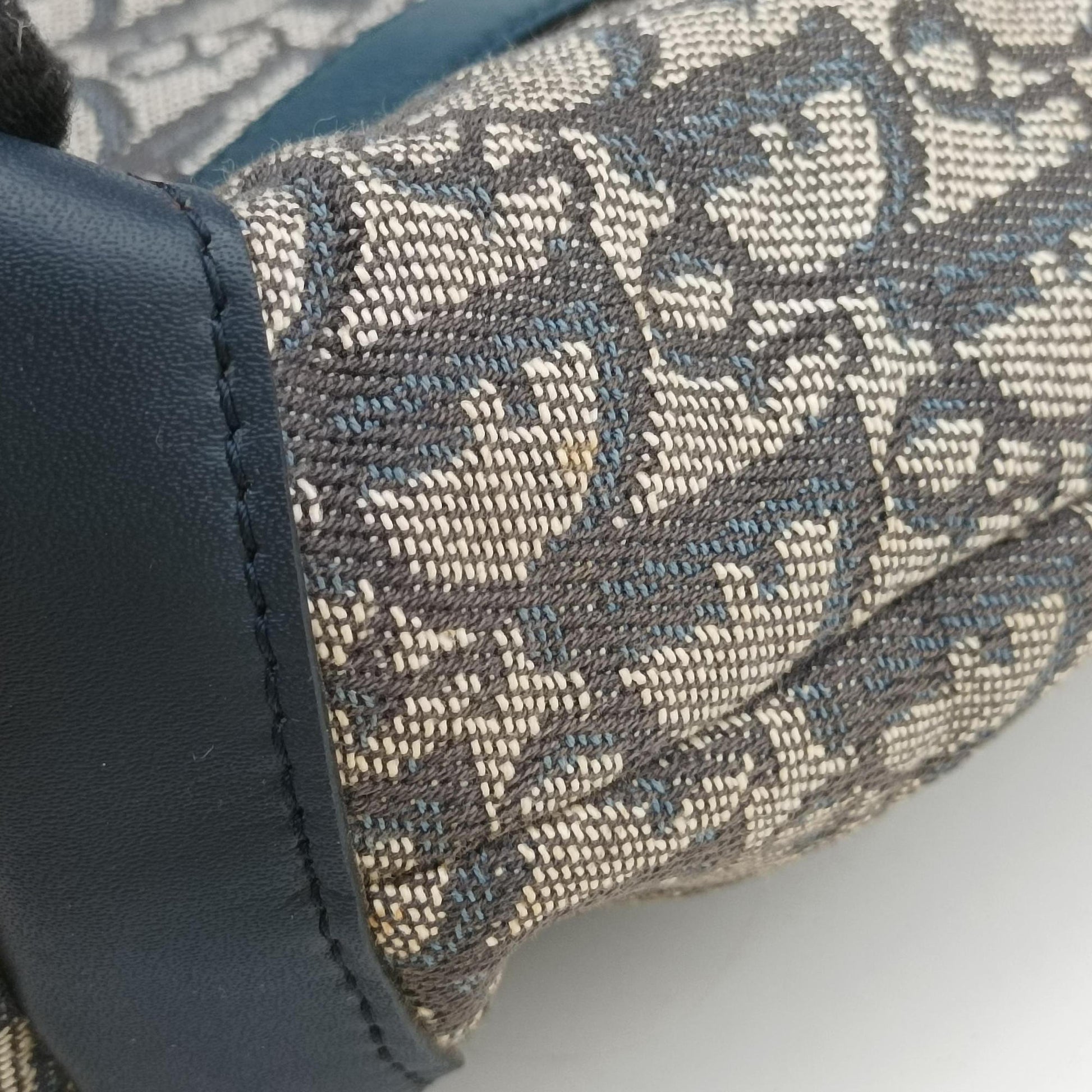 Trotter Tote Navy Jacquard × Leather BO C 0052トロッター トート ネイビー ジャガード×レザー BO C 0052