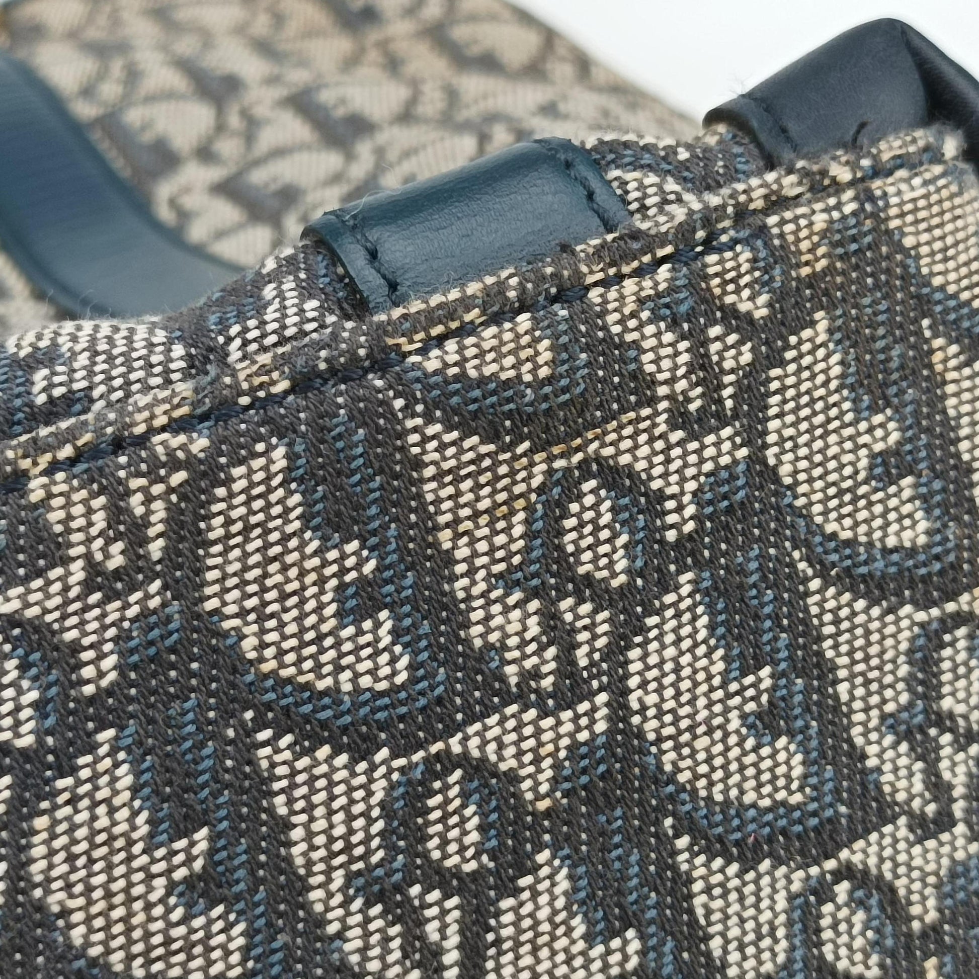 Trotter Tote Navy Jacquard × Leather BO C 0052トロッター トート ネイビー ジャガード×レザー BO C 0052