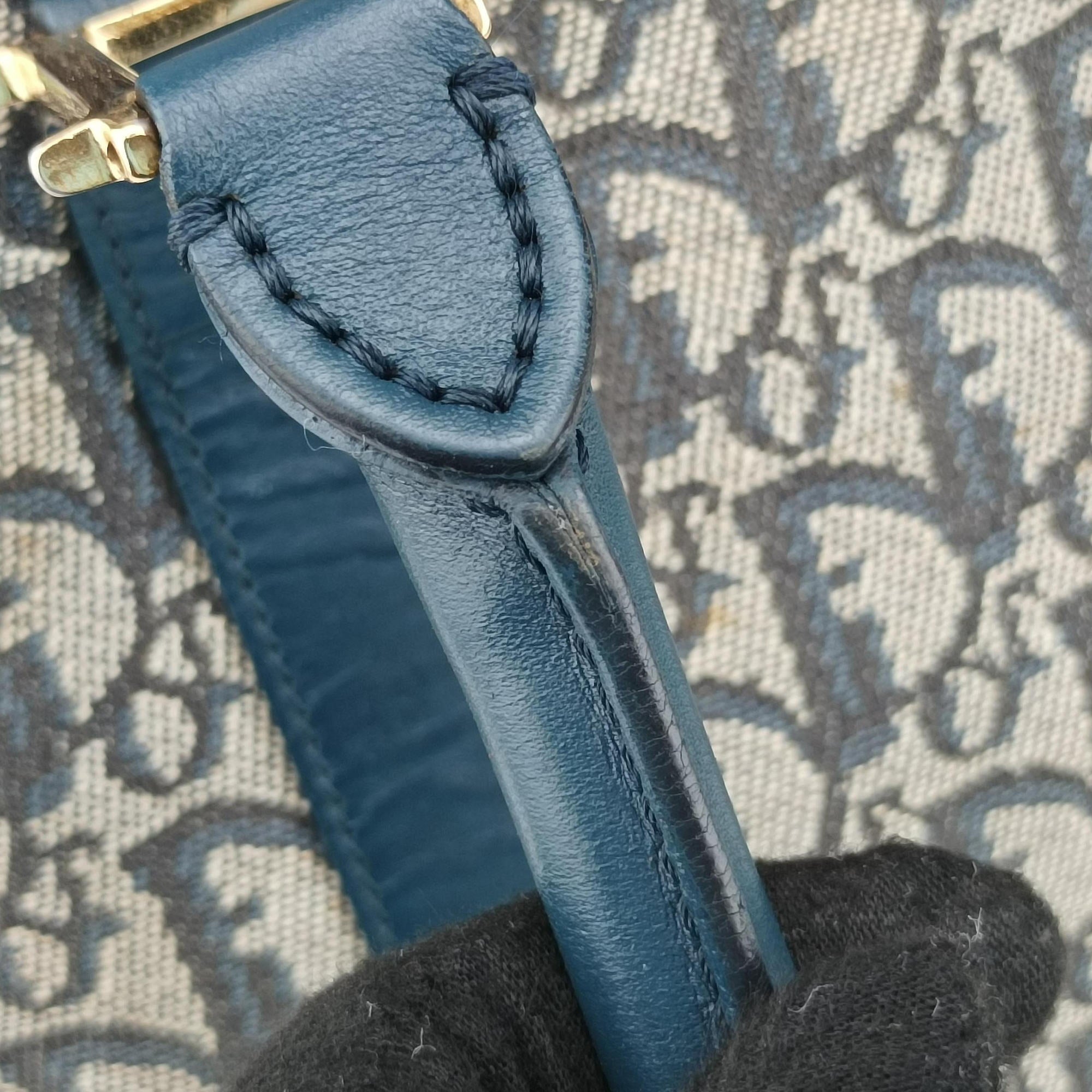 Trotter Tote Navy Jacquard × Leather BO C 0052トロッター トート ネイビー ジャガード×レザー BO C 0052