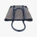 Trotter Tote Navy Jacquard × Leather BO C 0052トロッター トート ネイビー ジャガード×レザー BO C 0052