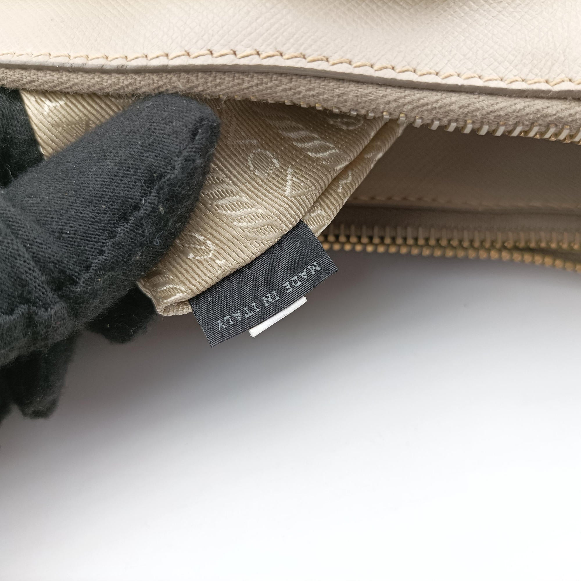 Galleria Beige SAFFIANO Leather BN1802 7 8ガレリア ベージュ サフィアーノレザー BN1802 7 8