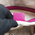 Sherry Line beige×rose canvas×leather 247205 G015853331シェリーライン ベージュ×ローズ キャンバス×レザー 247205 G015853331