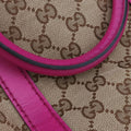 Sherry Line beige×rose canvas×leather 247205 G015853331シェリーライン ベージュ×ローズ キャンバス×レザー 247205 G015853331