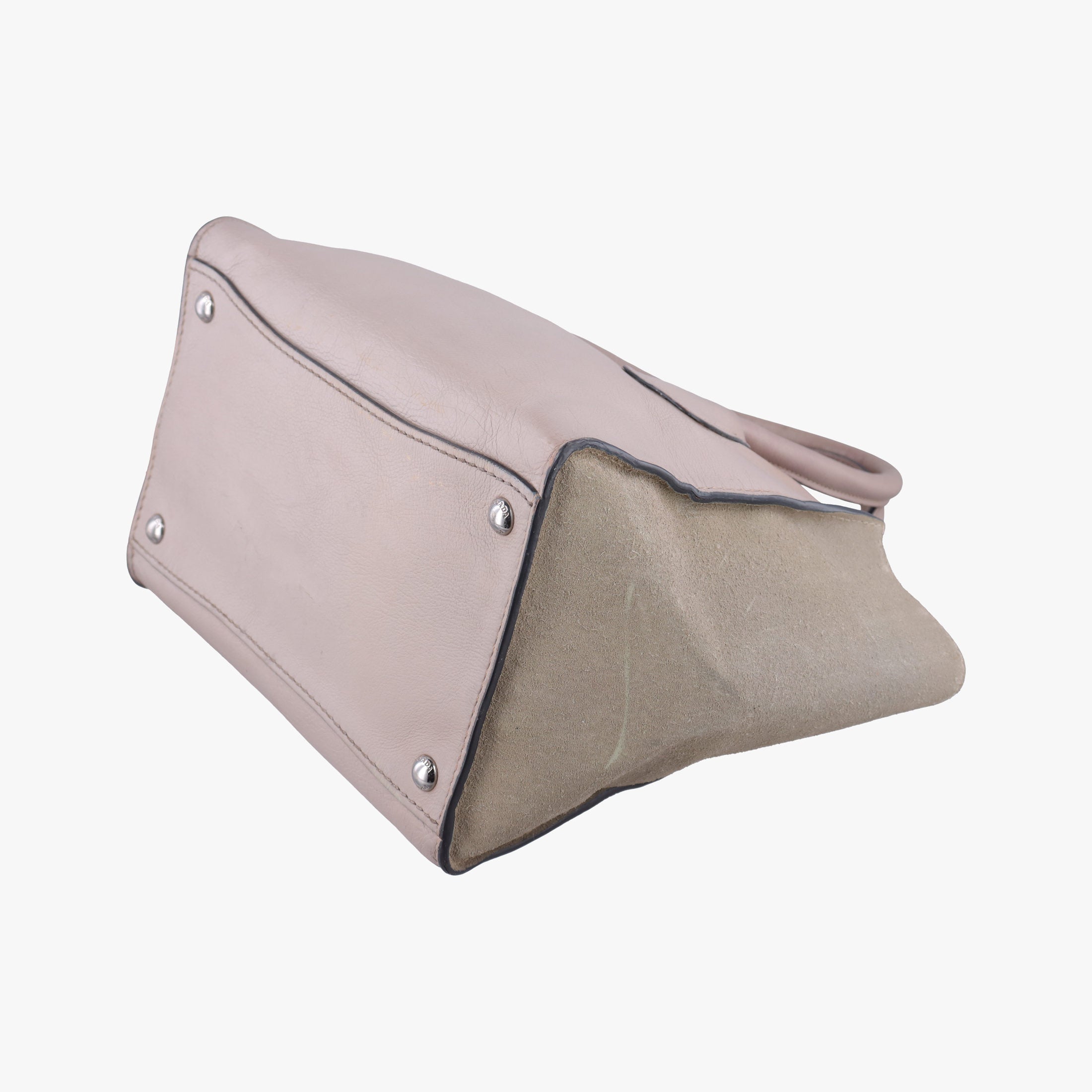 Glace Twin Pocket Tote Beige×Pink Suede × leather B2625M 231グレース ツインポケットトート ベージュ×ピンク スエード×レザー B2625M 231