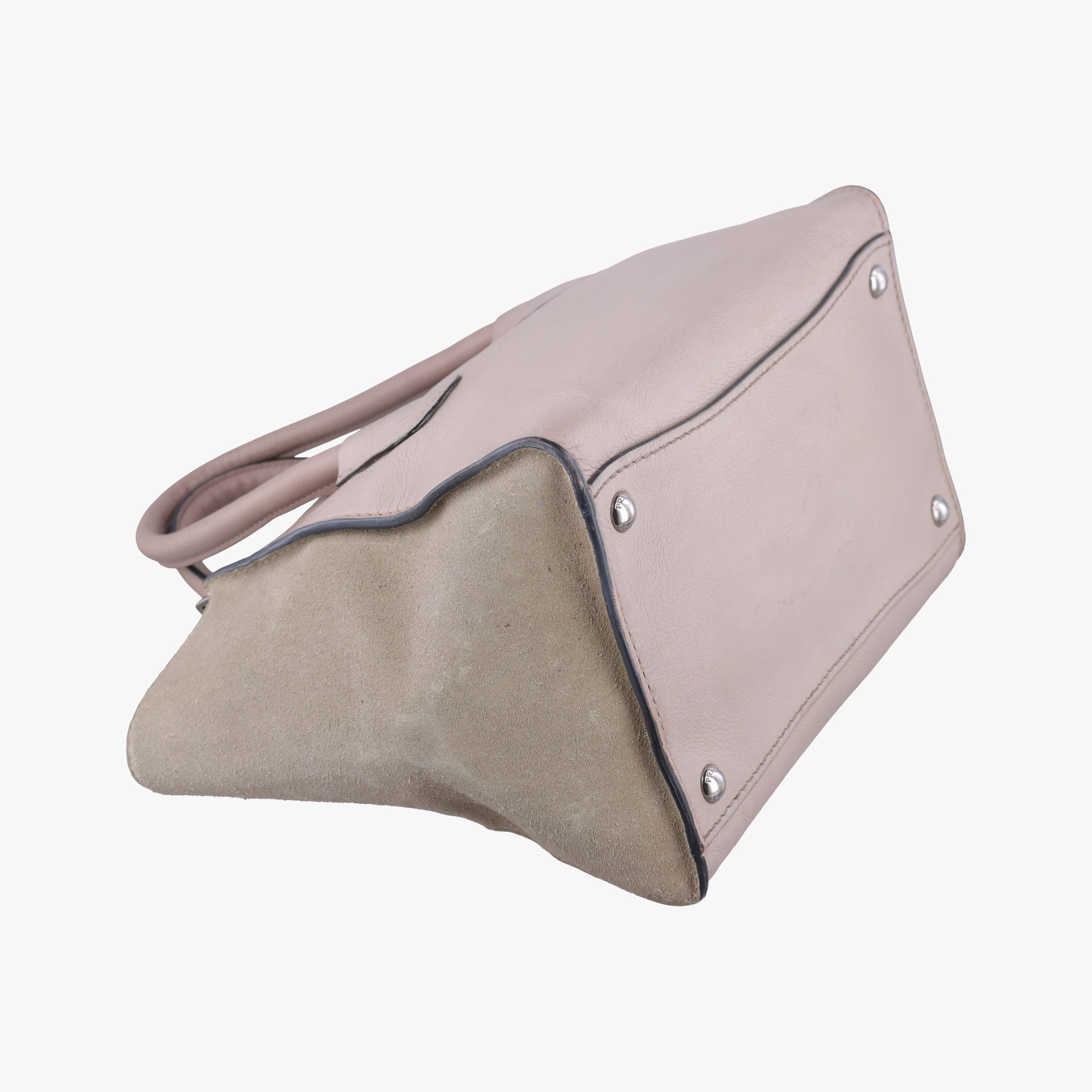 Glace Twin Pocket Tote Beige×Pink Suede × leather B2625M 231グレース ツインポケットトート ベージュ×ピンク スエード×レザー B2625M 231