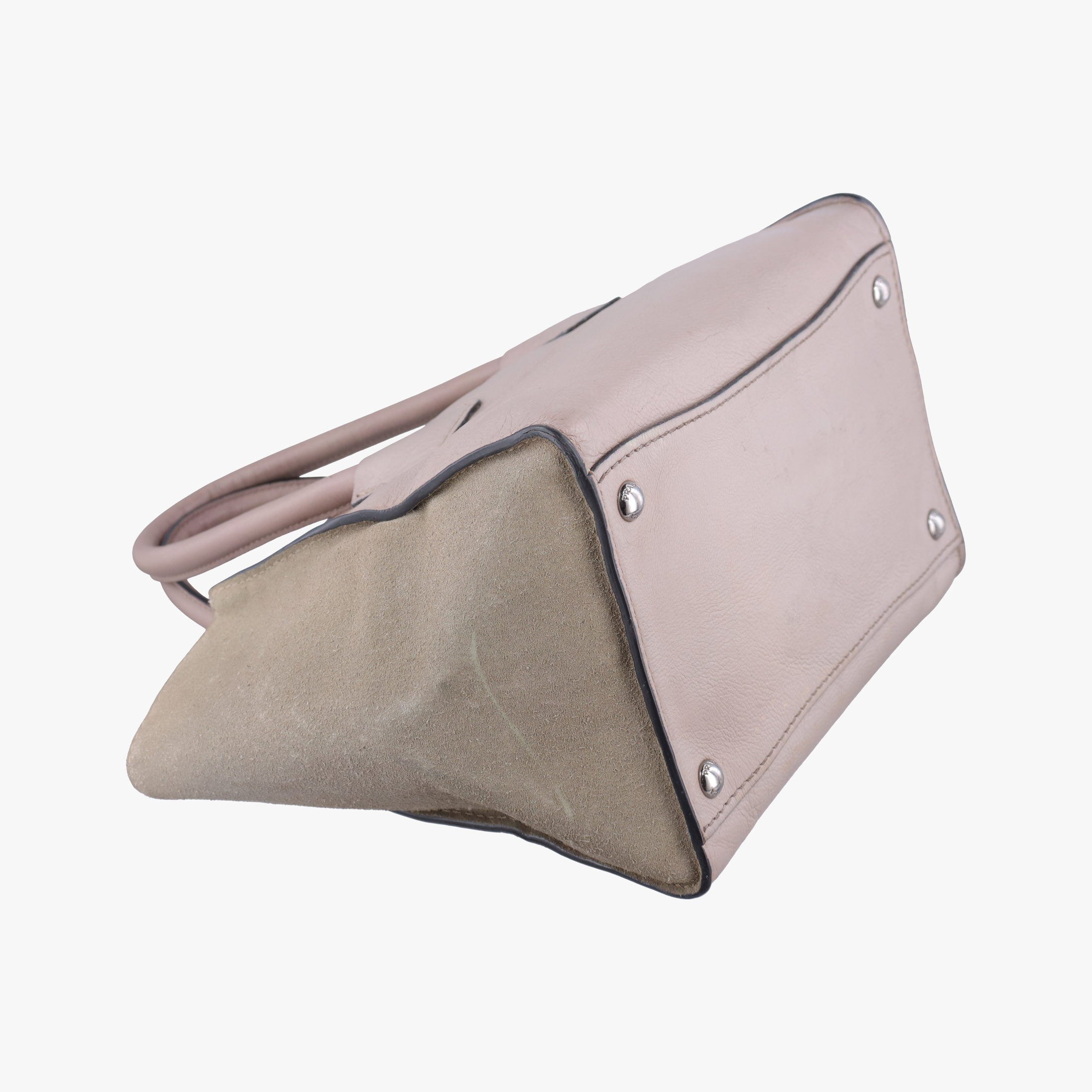 Glace Twin Pocket Tote Beige×Pink Suede × leather B2625M 231グレース ツインポケットトート ベージュ×ピンク スエード×レザー B2625M 231