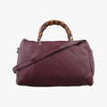 bamboo shopper Burgundy Leather 353124 I016633056バンブーショッパー ワインレッド レザー 353124 I016633056