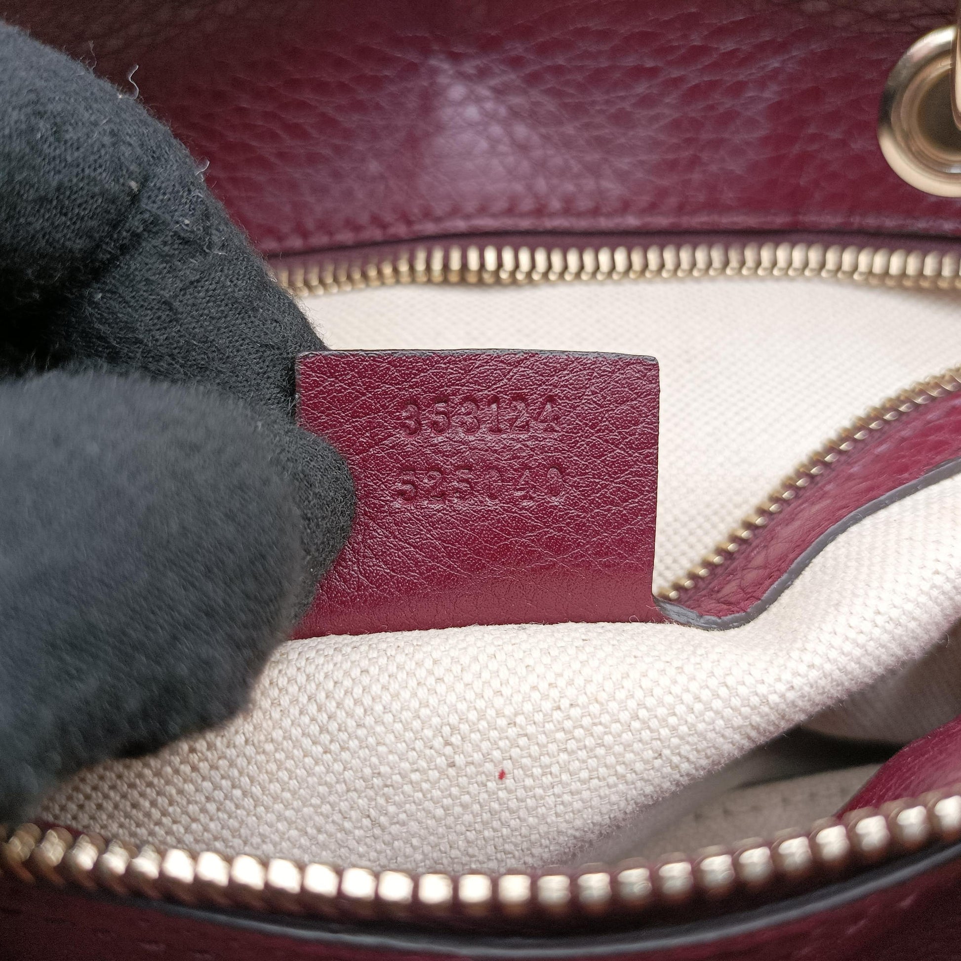 bamboo shopper Burgundy Leather 353124 I016633056バンブーショッパー ワインレッド レザー 353124 I016633056
