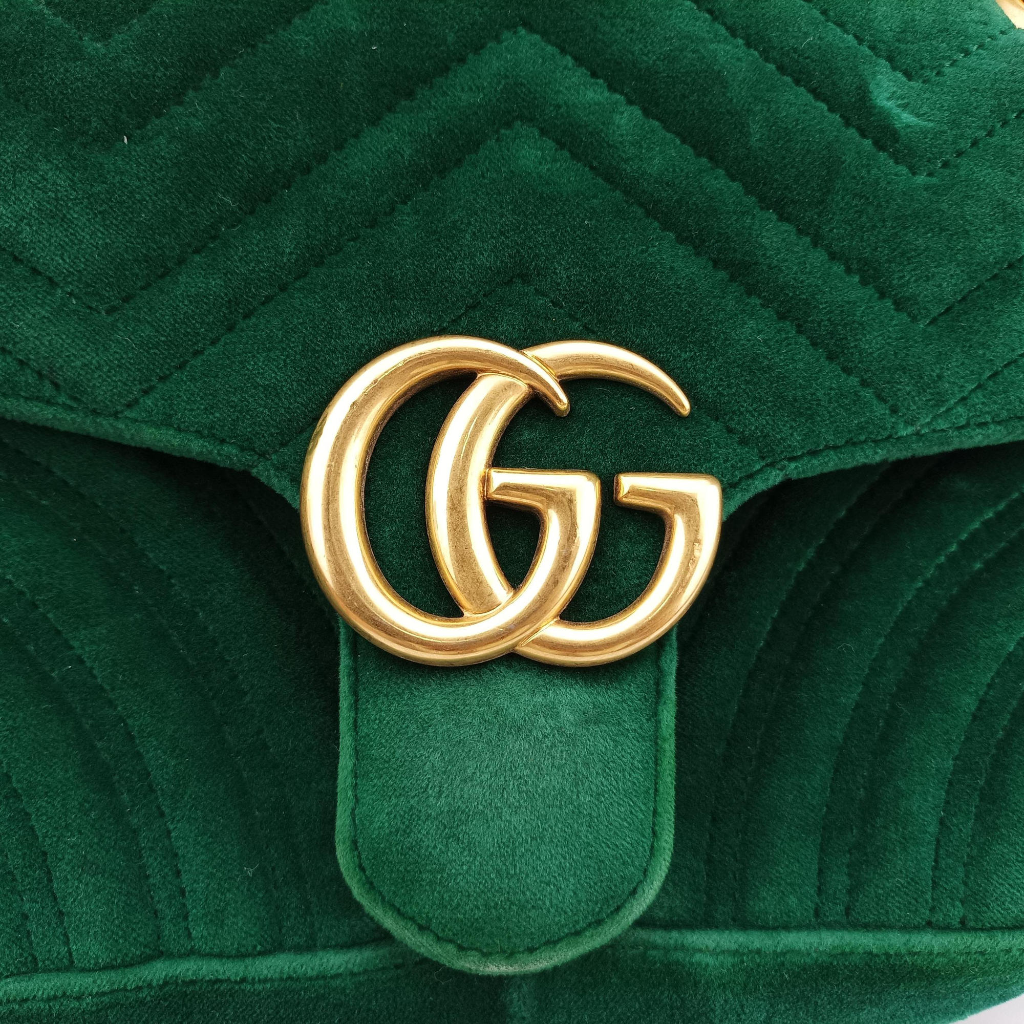 GG Marmont Green velour 443497 H023425375GGマーモント グリーン ベロア 443497 H023425375