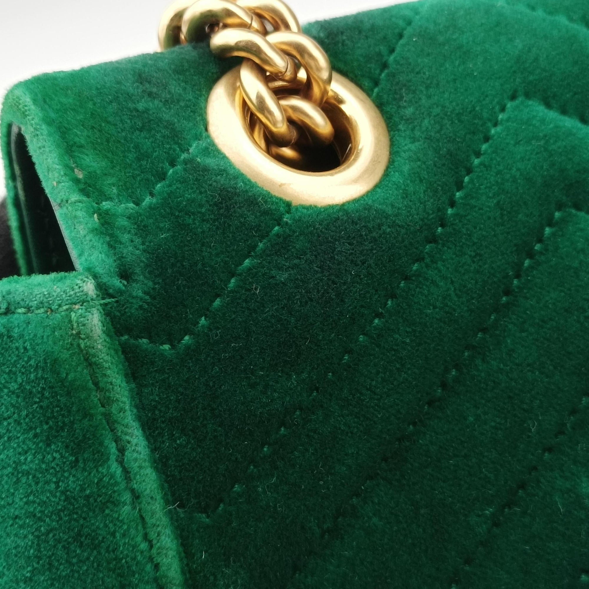 GG Marmont Green velour 443497 H023425375GGマーモント グリーン ベロア 443497 H023425375