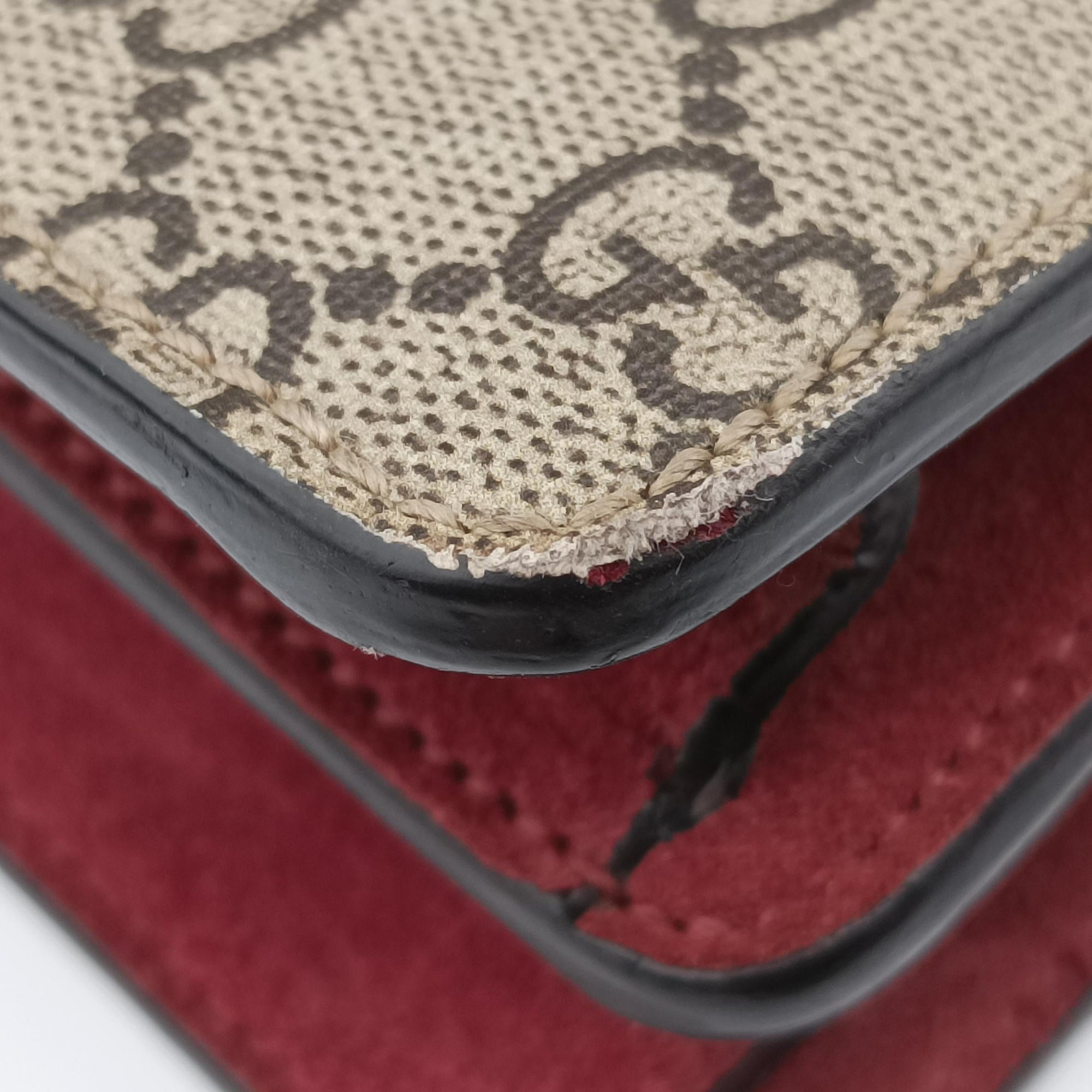 Dionysus beige×red×multicolor PVC coated canvas × suede 400249 H023059400ディオニュソス ベージュ×レッド×マルチカラー PVCコーティングキャンバス×スエード 400249 H023059400