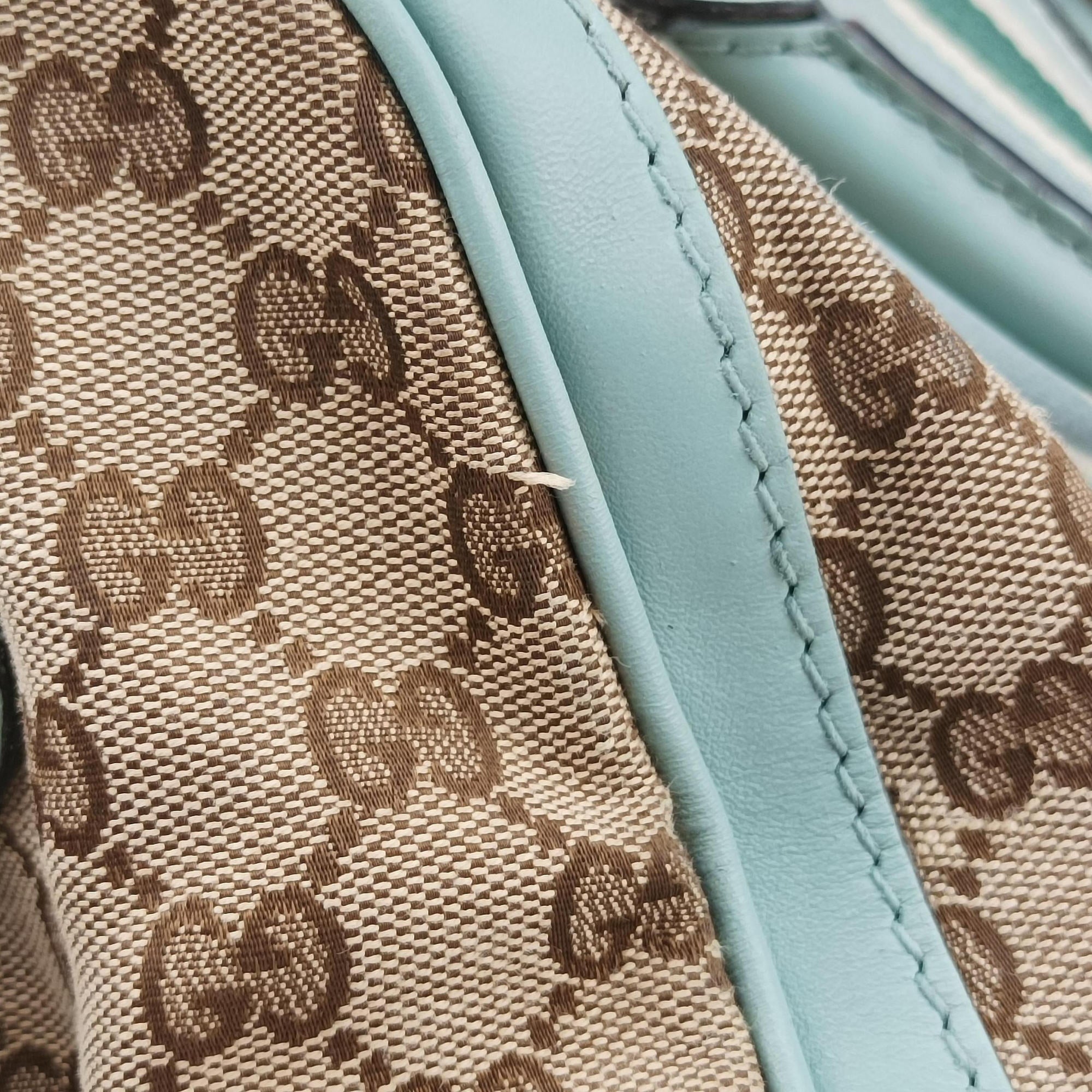 Sherry Line Blue×Beige×Multicolor GG Supreme Canvas×leather 247205 G013129299シェリーライン ブルー×ベージュ×マルチカラー キャンバス×レザー 247205 G013129299