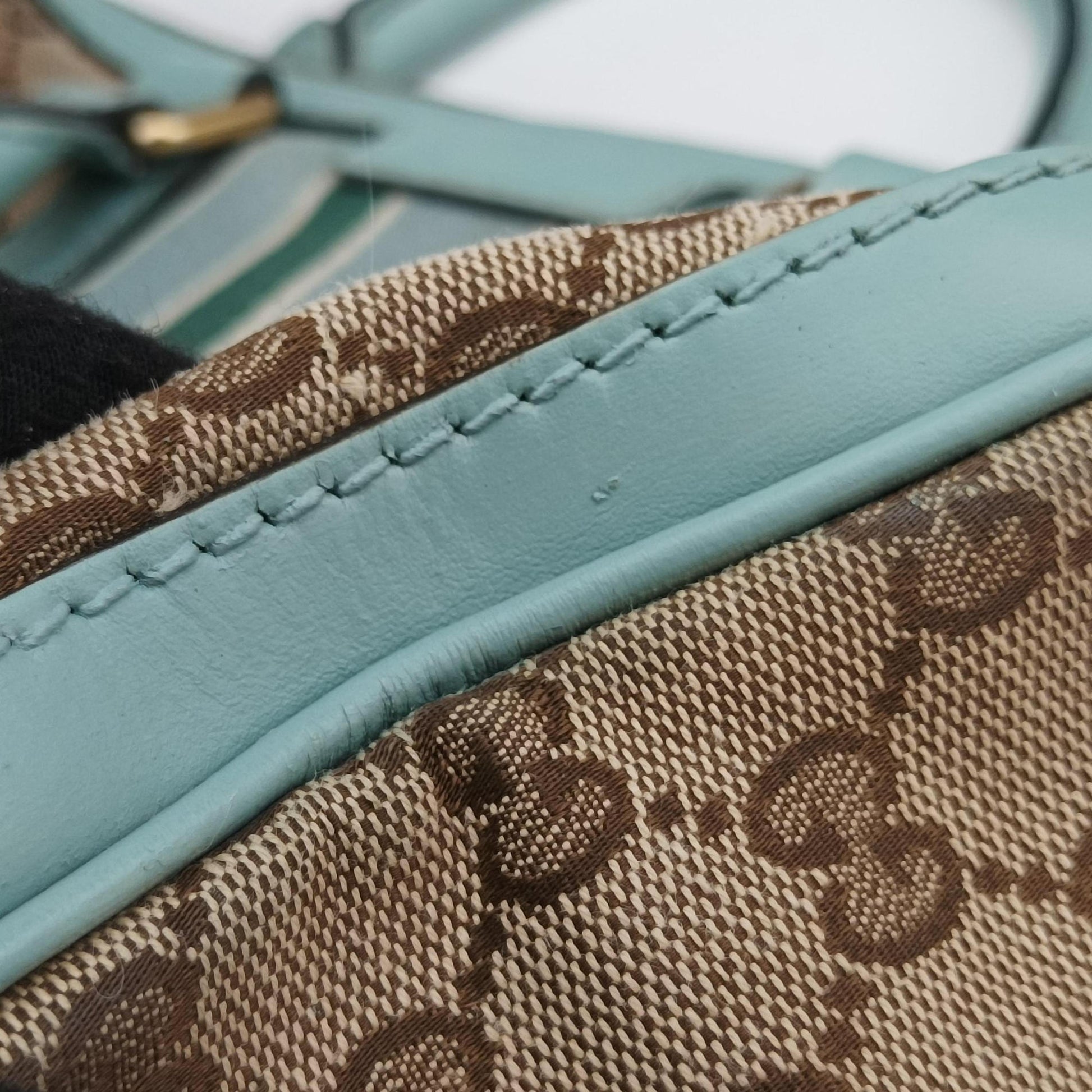 Sherry Line Blue×Beige×Multicolor GG Supreme Canvas×leather 247205 G013129299シェリーライン ブルー×ベージュ×マルチカラー キャンバス×レザー 247205 G013129299