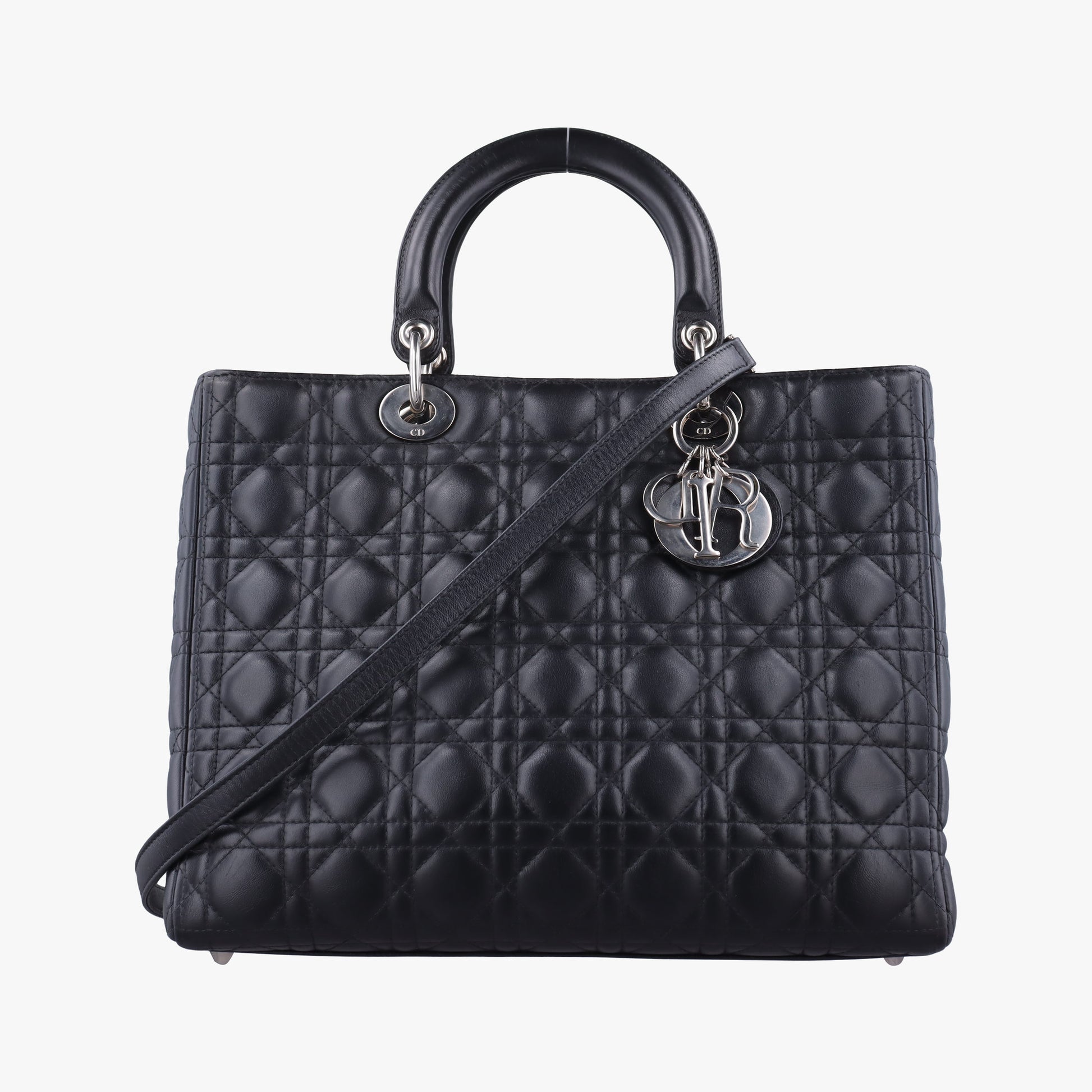 Lady Dior Black lambskin 17-BO-0112レディディオール ブラック ラムスキン 17-BO-0112
