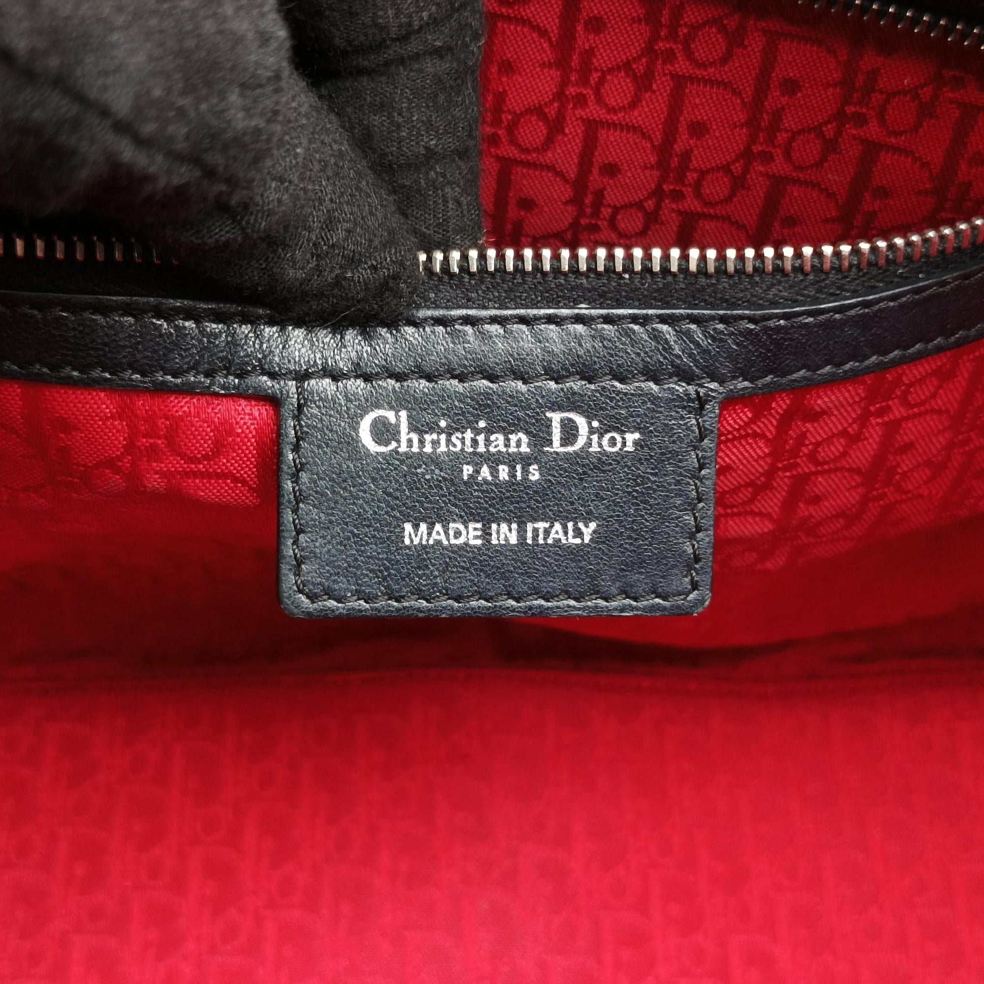 Lady Dior Black lambskin 17-BO-0112レディディオール ブラック ラムスキン 17-BO-0112
