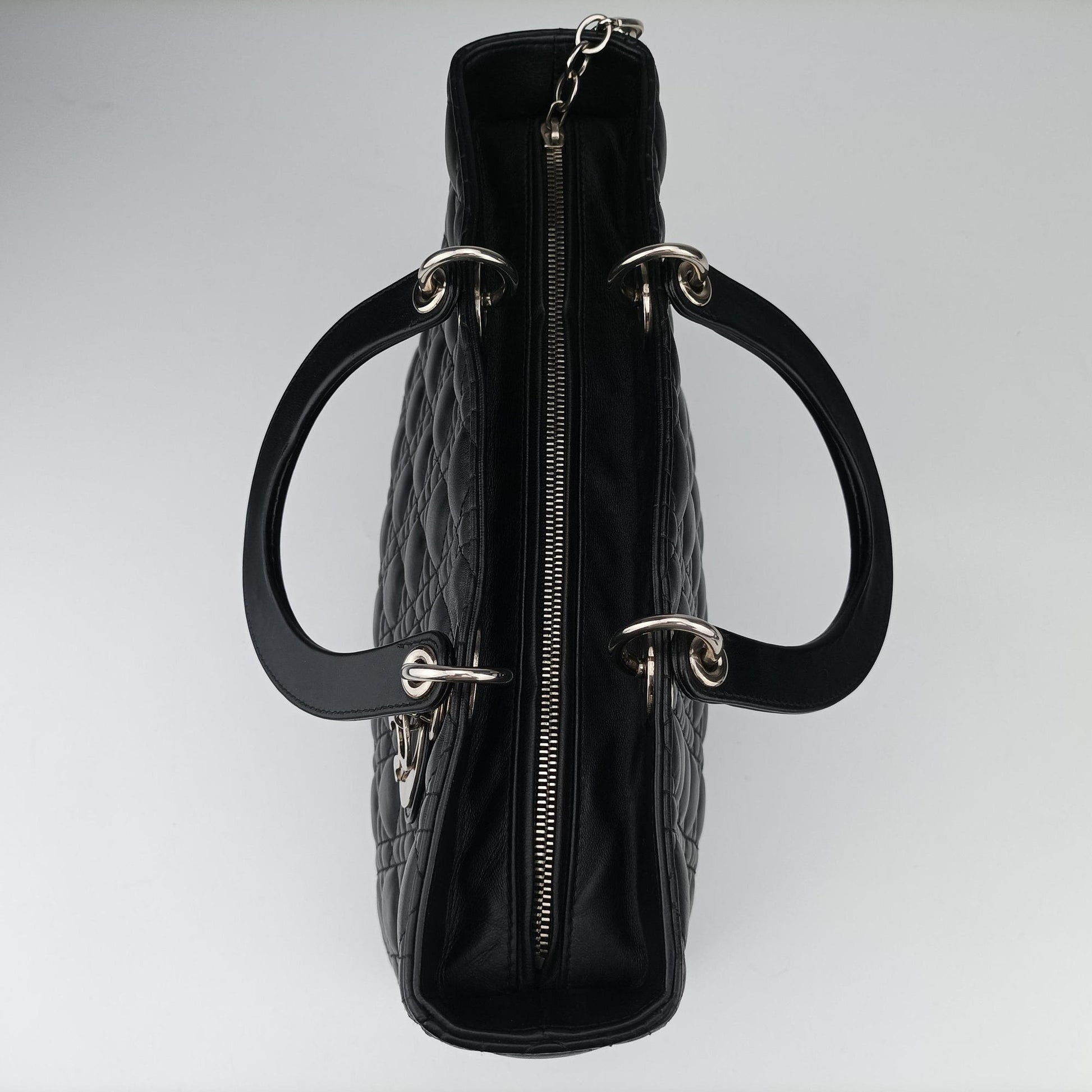 Lady Dior Black lambskin 17-BO-0112レディディオール ブラック ラムスキン 17-BO-0112