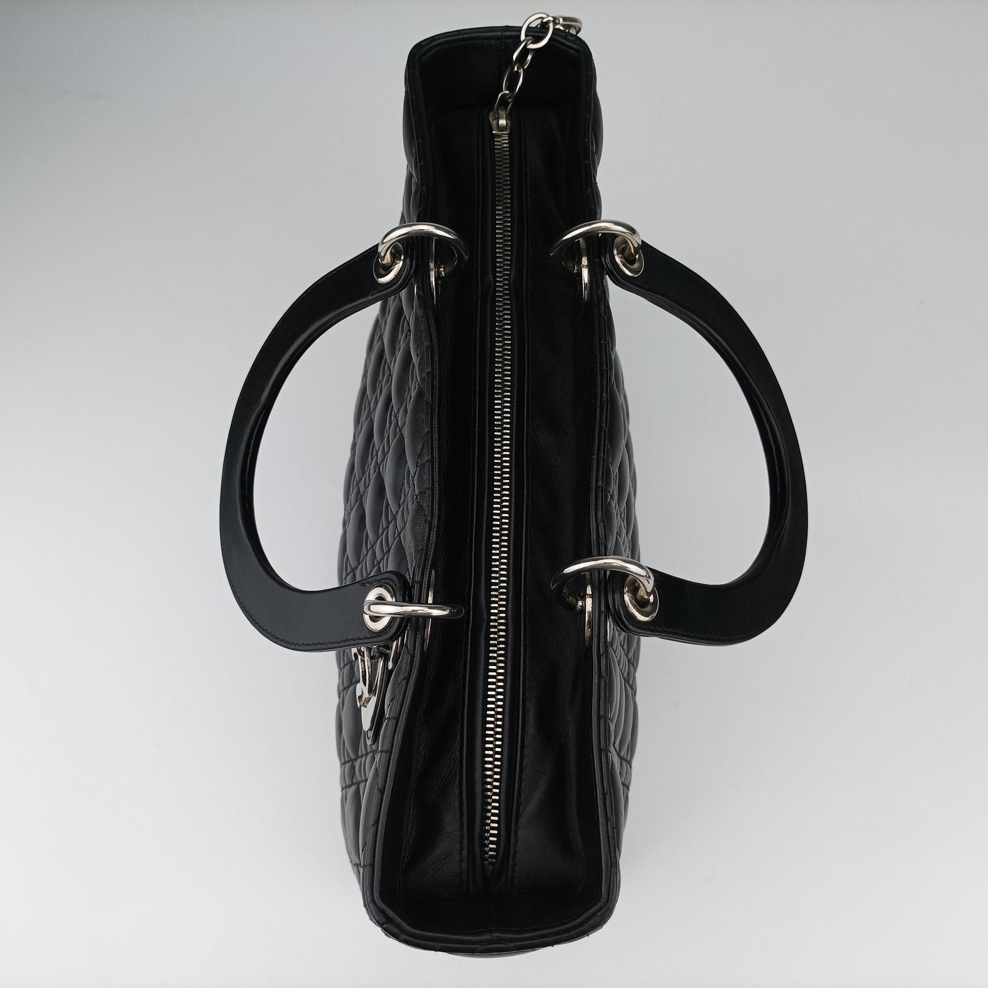 Lady Dior Black lambskin 17-BO-0112レディディオール ブラック ラムスキン 17-BO-0112