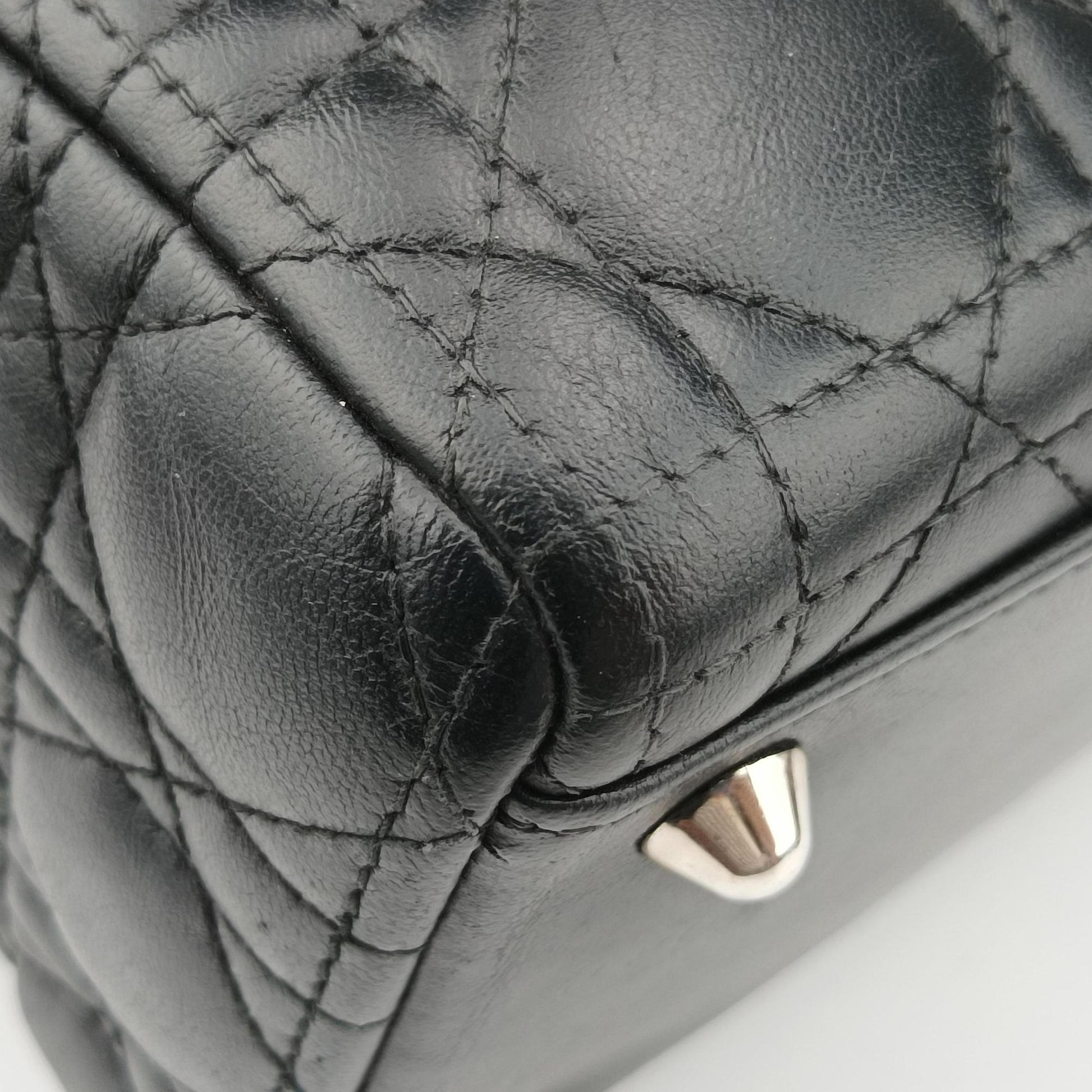 Lady Dior Black lambskin 17-BO-0112レディディオール ブラック ラムスキン 17-BO-0112