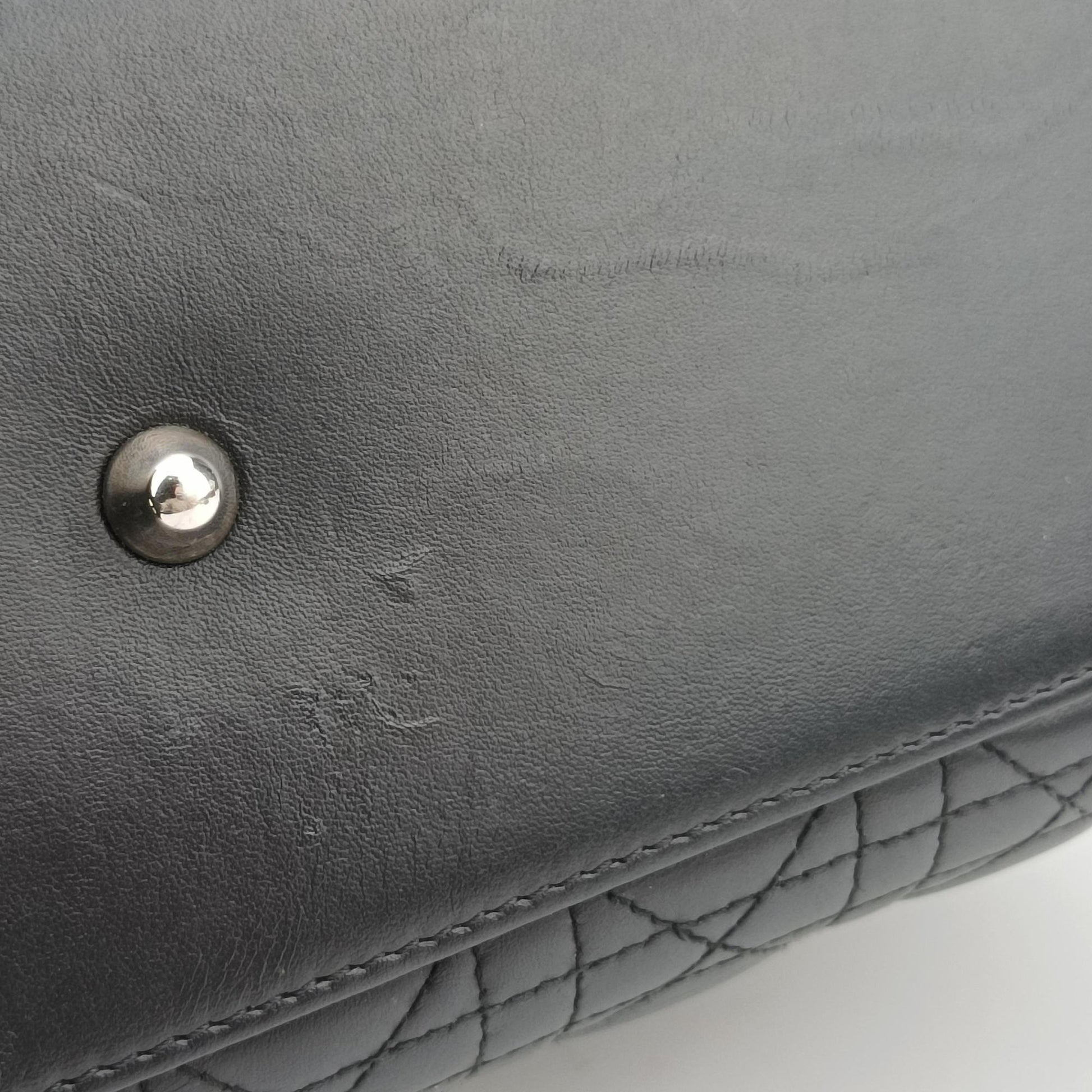 Lady Dior Black lambskin 17-BO-0112レディディオール ブラック ラムスキン 17-BO-0112