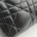 Lady Dior Black lambskin 17-BO-0112レディディオール ブラック ラムスキン 17-BO-0112