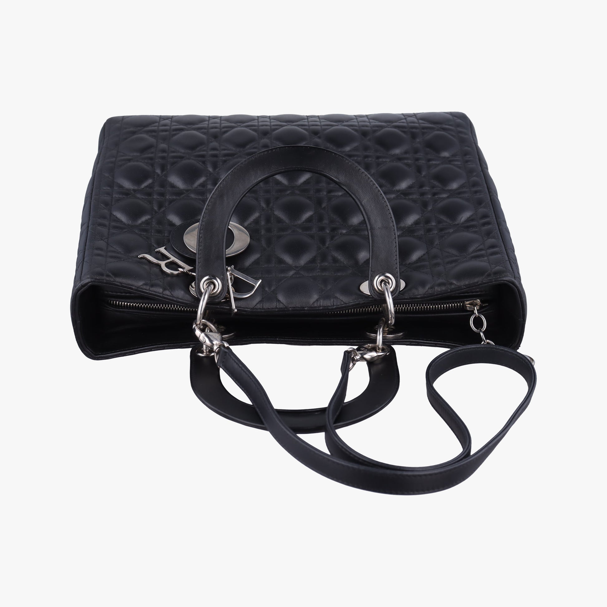 Lady Dior Black lambskin 17-BO-0112レディディオール ブラック ラムスキン 17-BO-0112