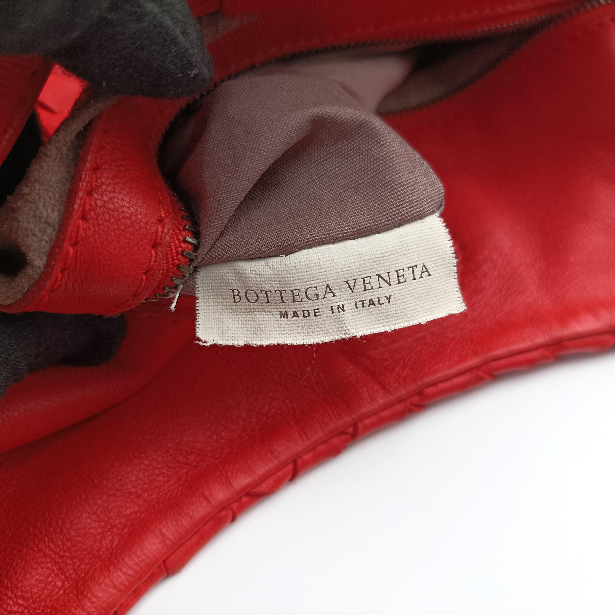 CAMPANA Intrecciato Red lambskin 125787 V0016 6576 EPEV 2011 510 Bカンパーナ イントレチャート レッド ラムスキン 125787 V0016 6576 EPEV 2011 510 B