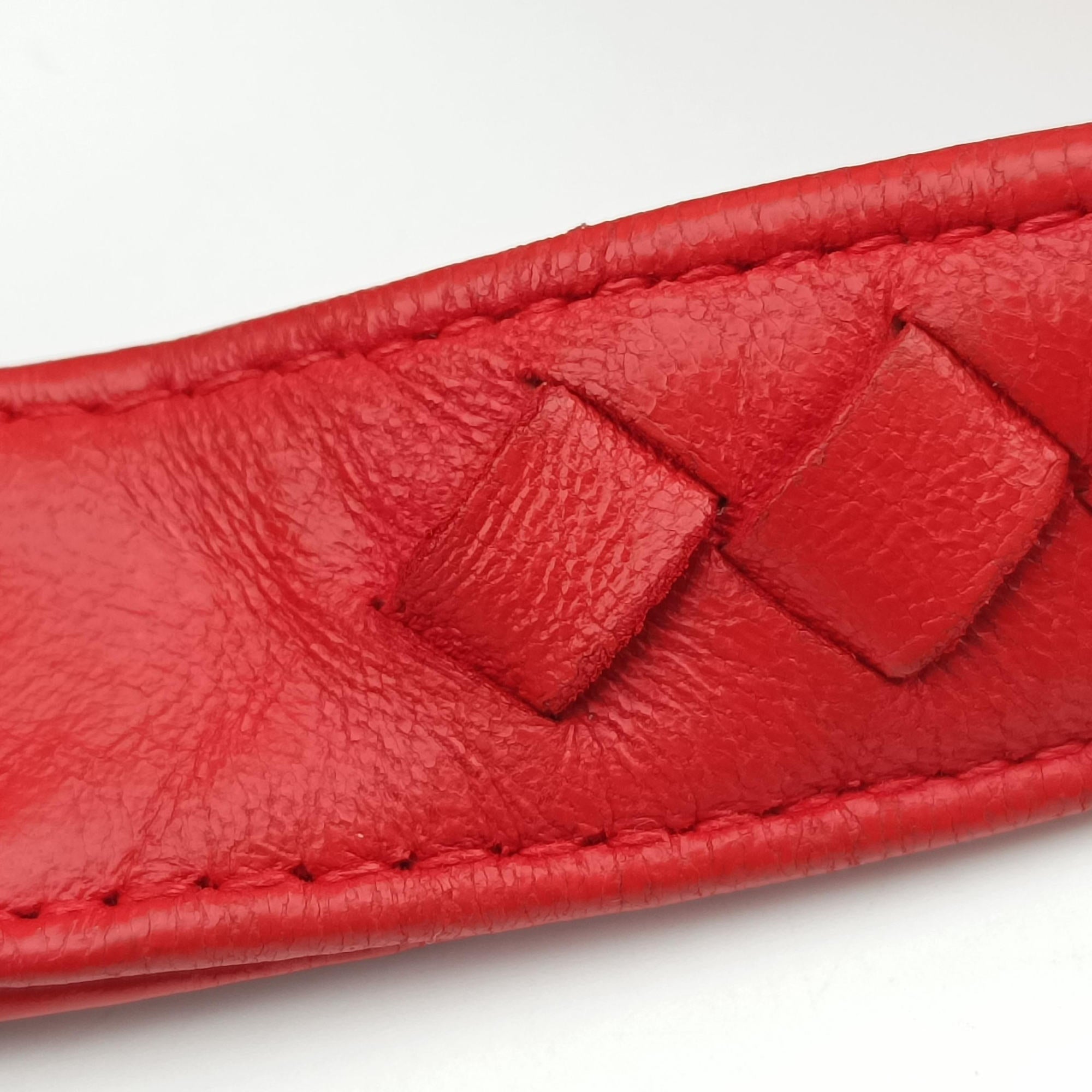 CAMPANA Intrecciato Red lambskin 125787 V0016 6576 EPEV 2011 510 Bカンパーナ イントレチャート レッド ラムスキン 125787 V0016 6576 EPEV 2011 510 B