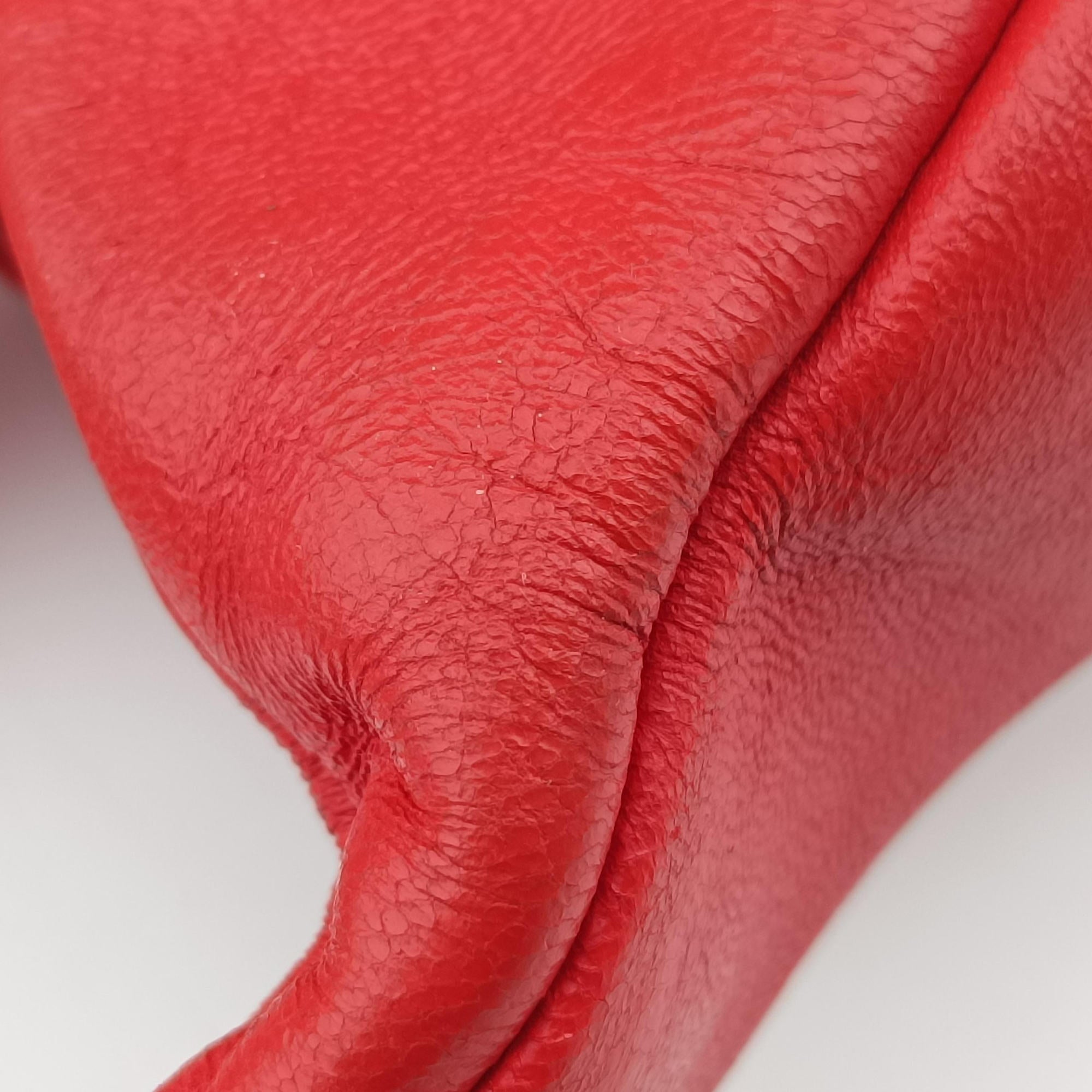 CAMPANA Intrecciato Red lambskin 125787 V0016 6576 EPEV 2011 510 Bカンパーナ イントレチャート レッド ラムスキン 125787 V0016 6576 EPEV 2011 510 B