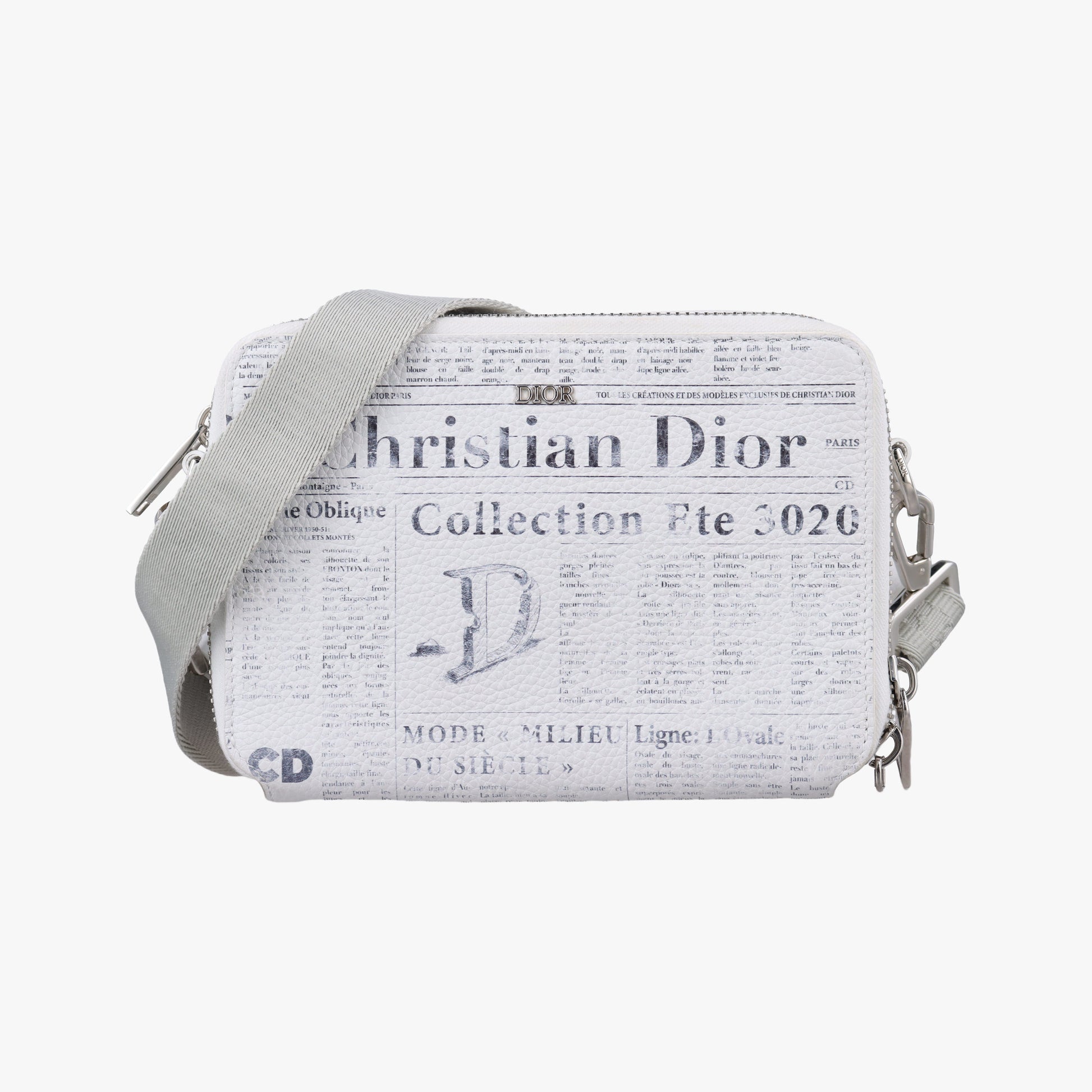 Daniel Arsham collaboration Newspaper Print White Leather 10-BO-1129ダニエルアーシャム コラボ ニュースペーパー ホワイト レザー 10-BO-1129