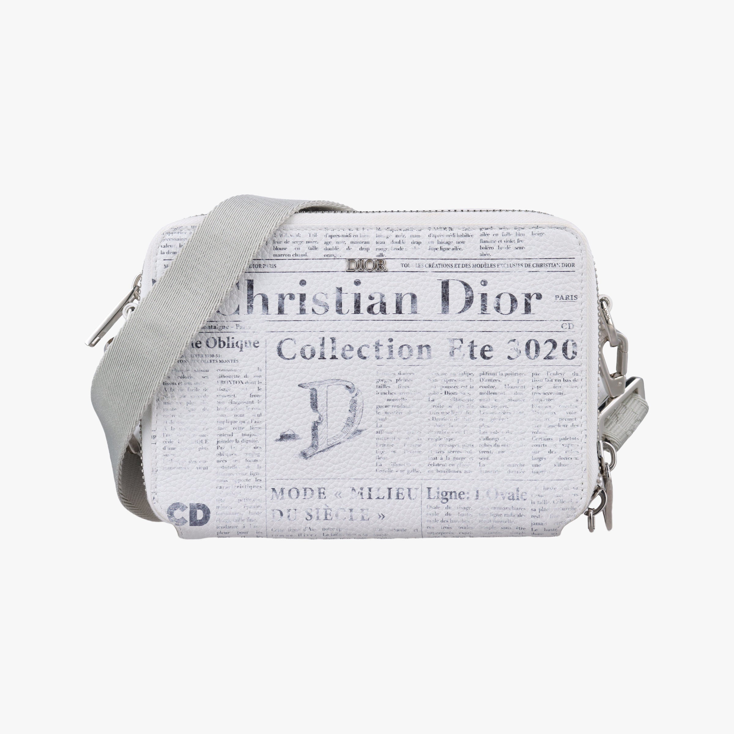 Daniel Arsham collaboration Newspaper Print White Leather 10-BO-1129ダニエルアーシャム コラボ ニュースペーパー ホワイト レザー 10-BO-1129
