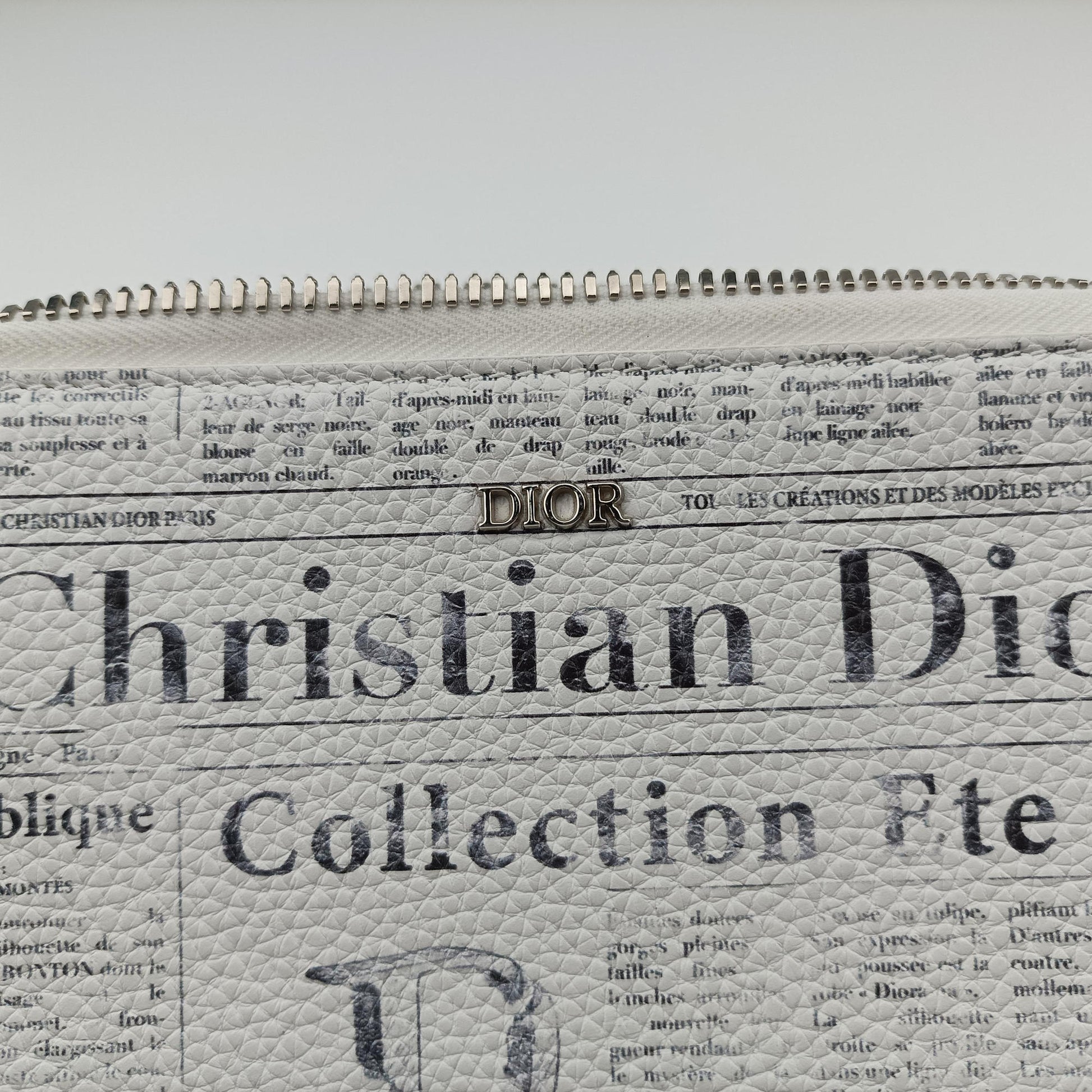 Daniel Arsham collaboration Newspaper Print White Leather 10-BO-1129ダニエルアーシャム コラボ ニュースペーパー ホワイト レザー 10-BO-1129