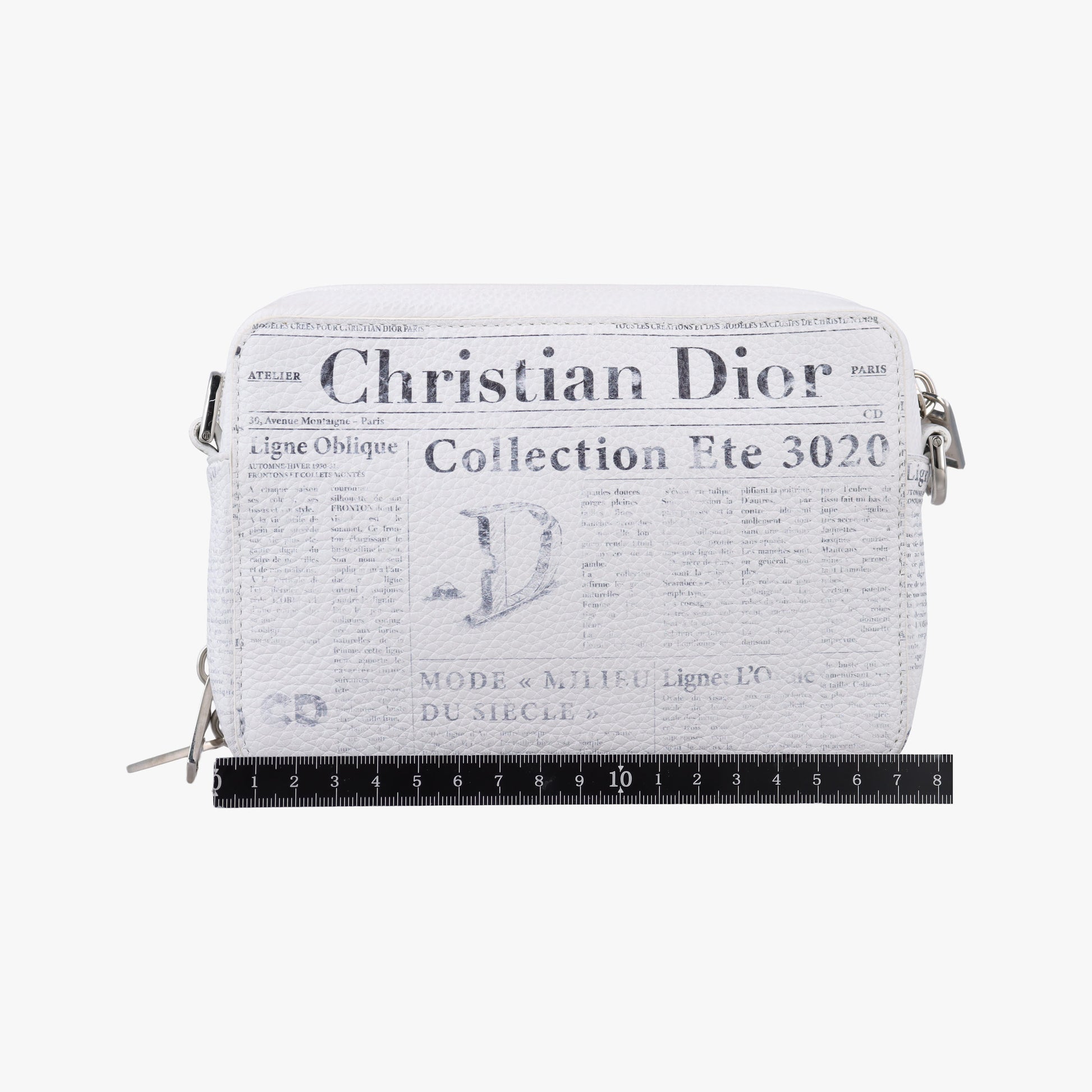 Daniel Arsham collaboration Newspaper Print White Leather 10-BO-1129ダニエルアーシャム コラボ ニュースペーパー ホワイト レザー 10-BO-1129