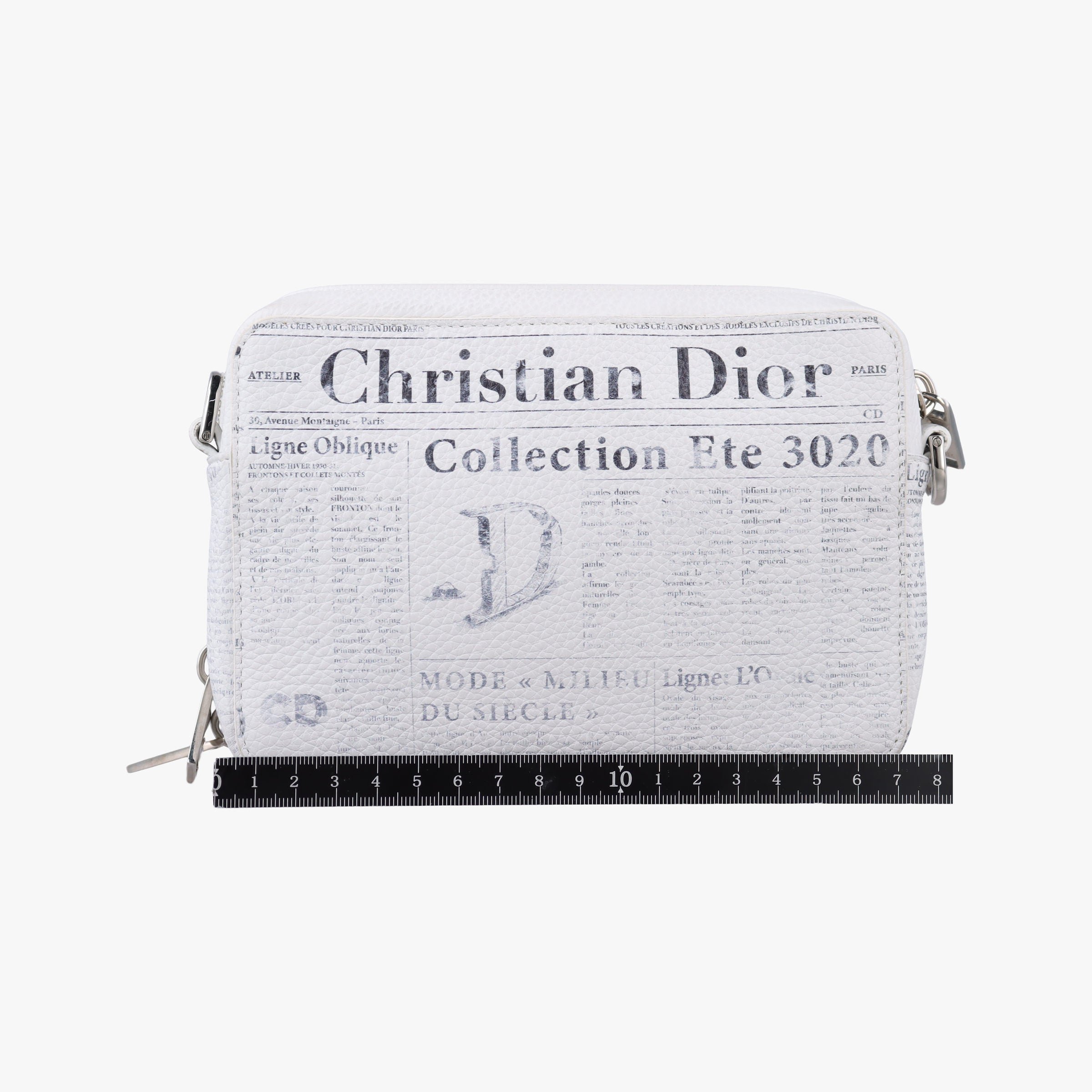 Daniel Arsham collaboration Newspaper Print White Leather 10-BO-1129ダニエルアーシャム コラボ ニュースペーパー ホワイト レザー 10-BO-1129