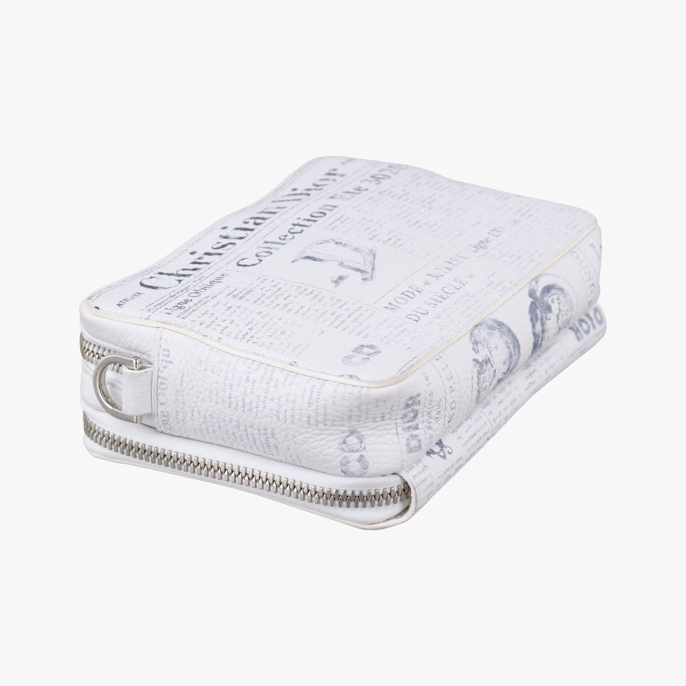 Daniel Arsham collaboration Newspaper Print White Leather 10-BO-1129ダニエルアーシャム コラボ ニュースペーパー ホワイト レザー 10-BO-1129