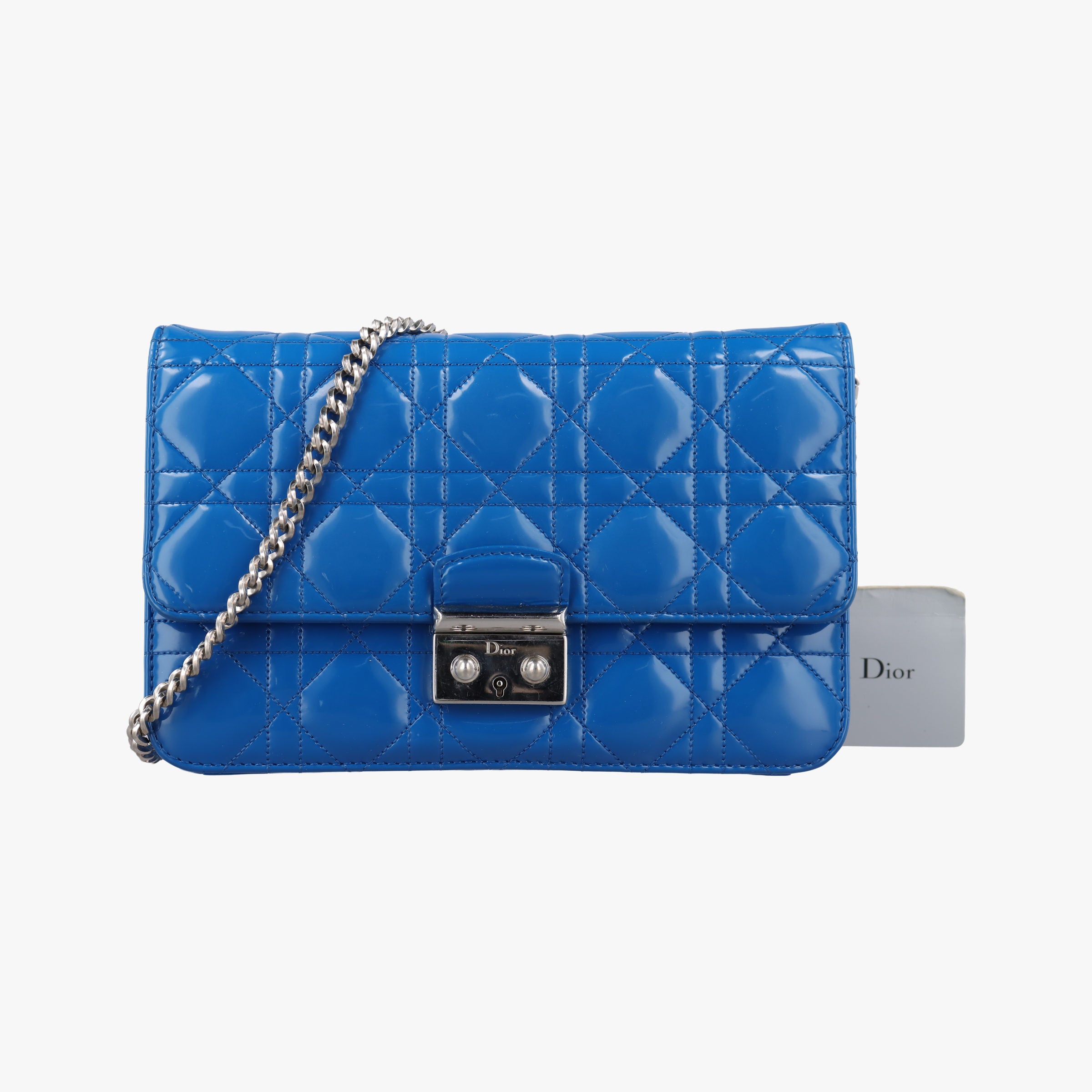 Cannage New Lock Blue Patent 12-MA-1115カナージュ ニューロック ブルー パテント 12-MA-1115