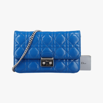 Cannage New Lock Blue Patent 12-MA-1115カナージュ ニューロック ブルー パテント 12-MA-1115