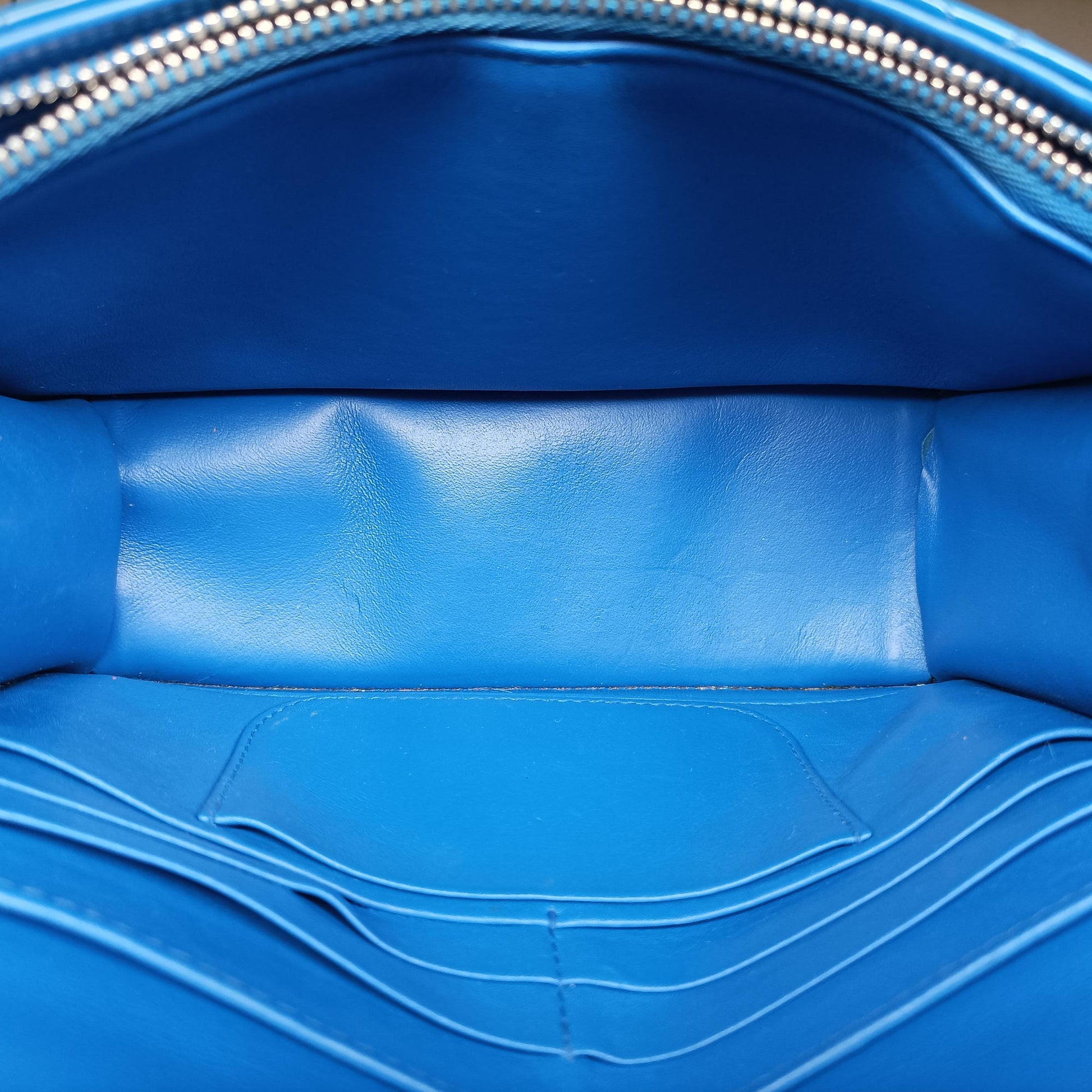 Cannage New Lock Blue Patent 12-MA-1115カナージュ ニューロック ブルー パテント 12-MA-1115