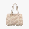 Diorissimo Romantique Beige PVC coated canvas ×Leather 02-BO-1026ディオリッシモロマンティック ベージュ PVCコーティングキャンバス×レザー 02-BO-1026