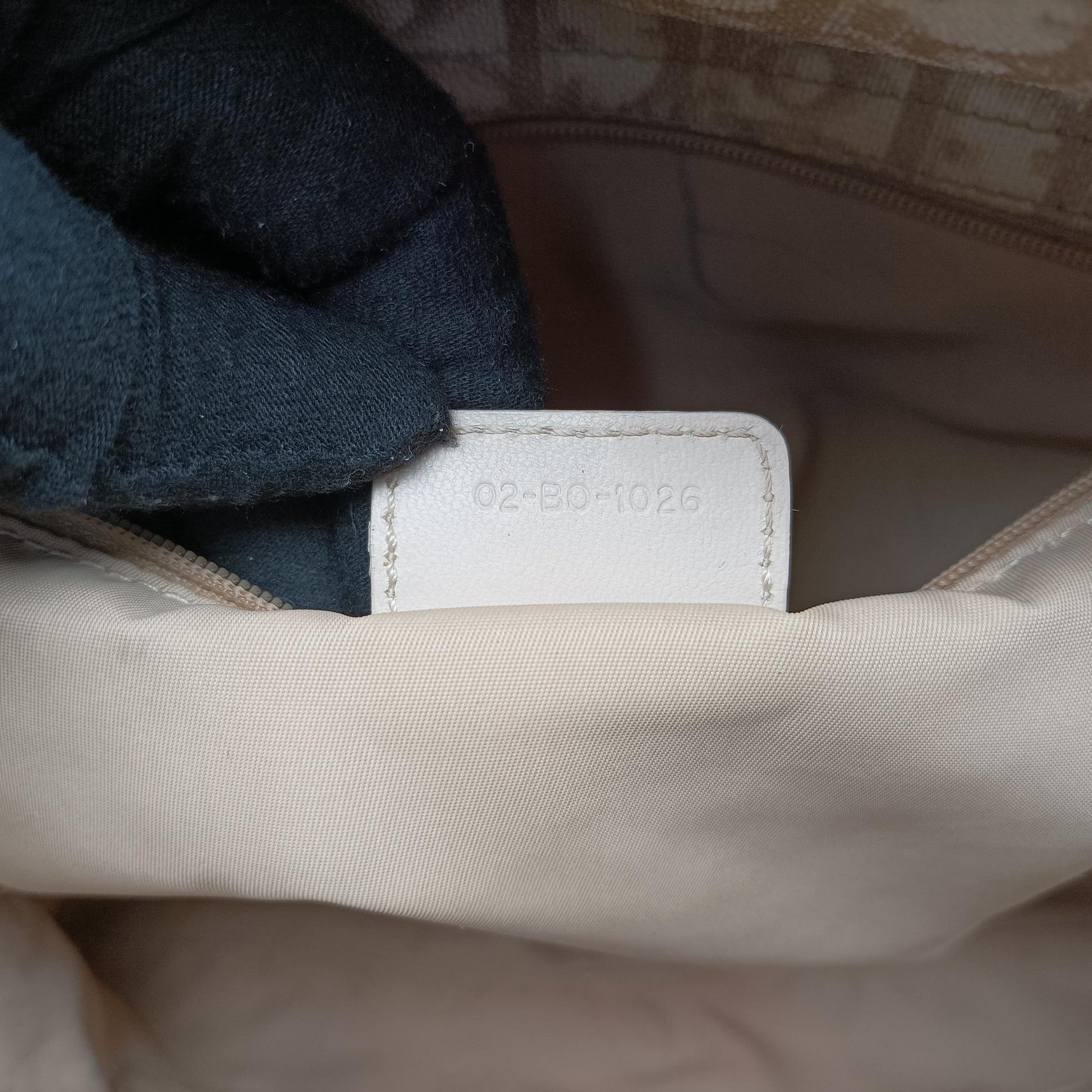 Diorissimo Romantique Beige PVC coated canvas ×Leather 02-BO-1026ディオリッシモロマンティック ベージュ PVCコーティングキャンバス×レザー 02-BO-1026