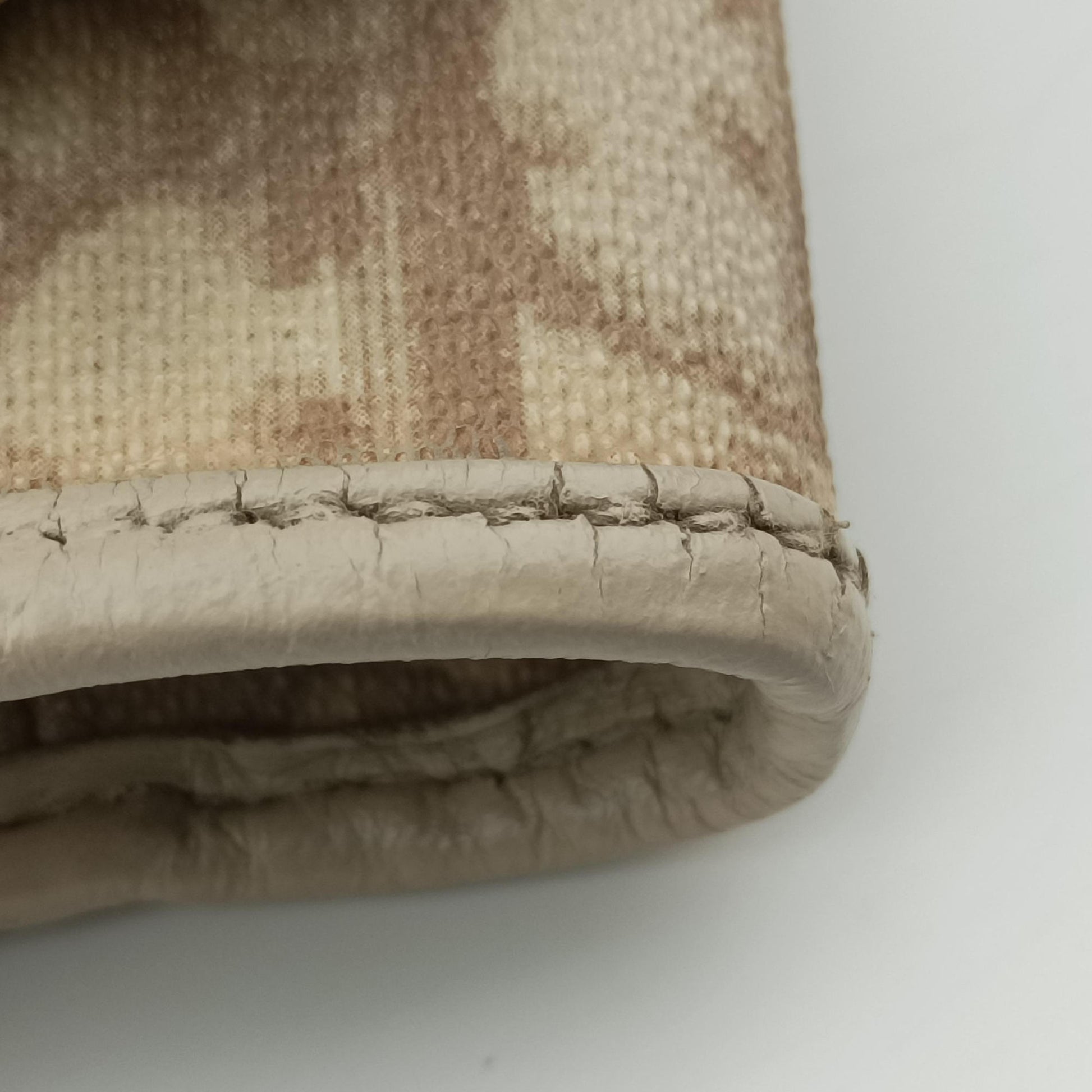 Diorissimo Romantique Beige PVC coated canvas ×Leather 02-BO-1026ディオリッシモロマンティック ベージュ PVCコーティングキャンバス×レザー 02-BO-1026
