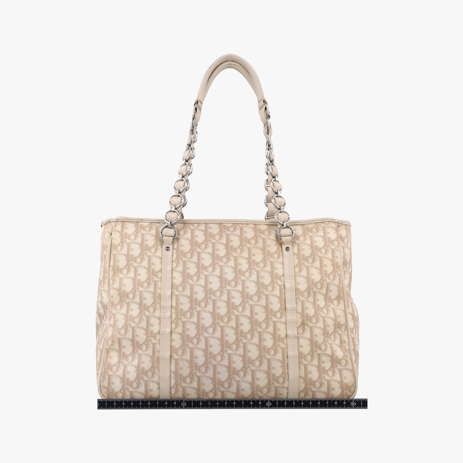 Diorissimo Romantique Beige PVC coated canvas ×Leather 02-BO-1026ディオリッシモロマンティック ベージュ PVCコーティングキャンバス×レザー 02-BO-1026