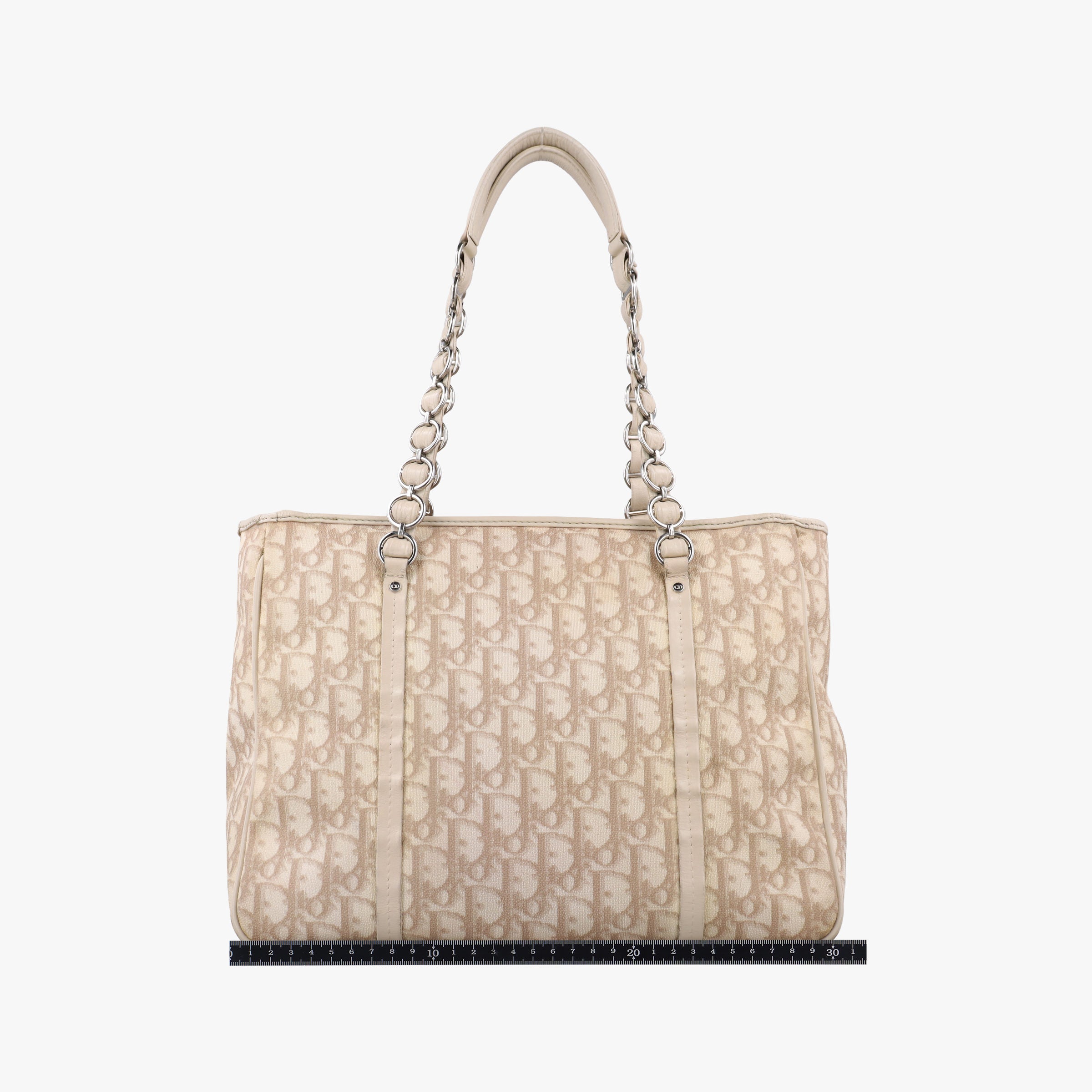 Diorissimo Romantique Beige PVC coated canvas ×Leather 02-BO-1026ディオリッシモロマンティック ベージュ PVCコーティングキャンバス×レザー 02-BO-1026