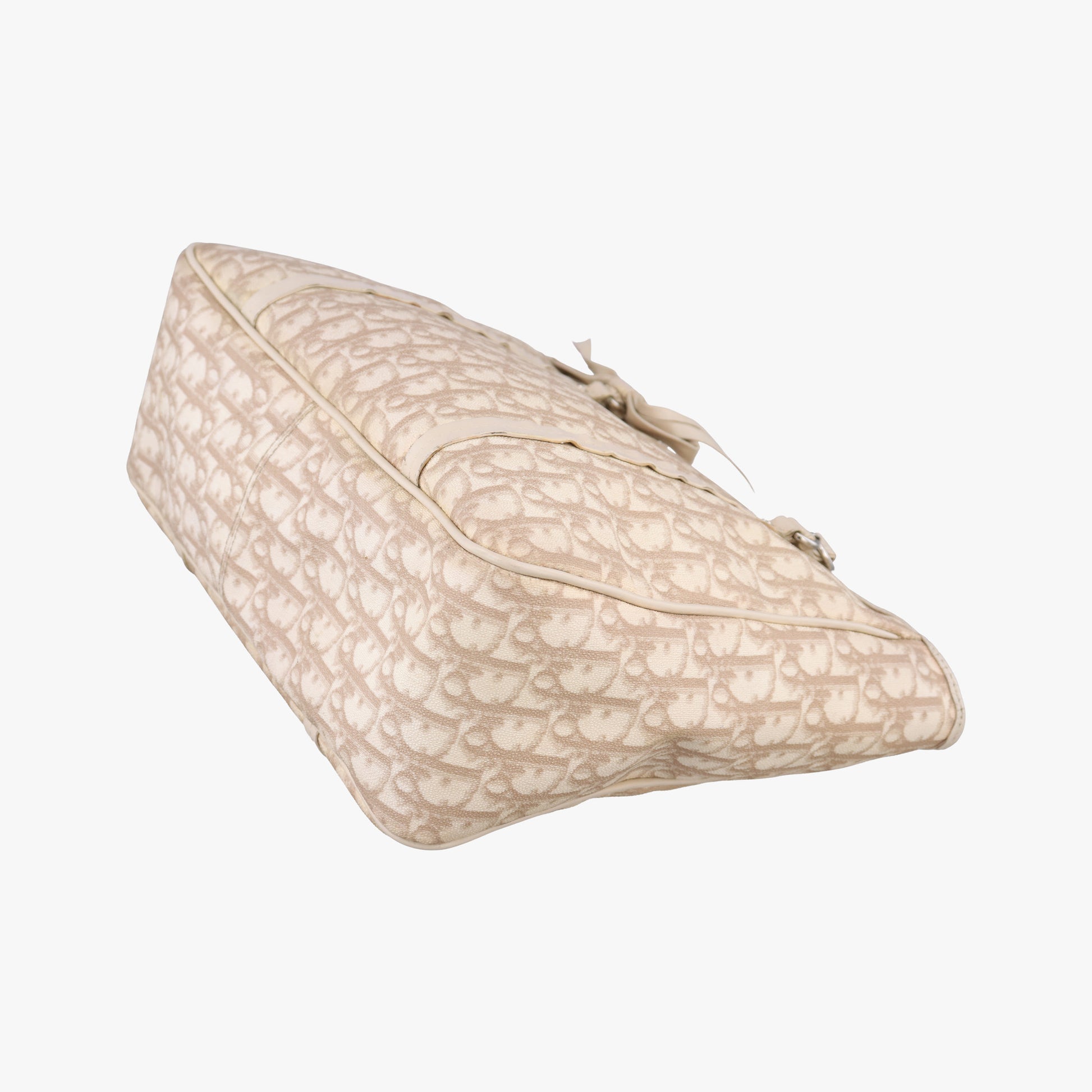 Diorissimo Romantique Beige PVC coated canvas ×Leather 02-BO-1026ディオリッシモロマンティック ベージュ PVCコーティングキャンバス×レザー 02-BO-1026
