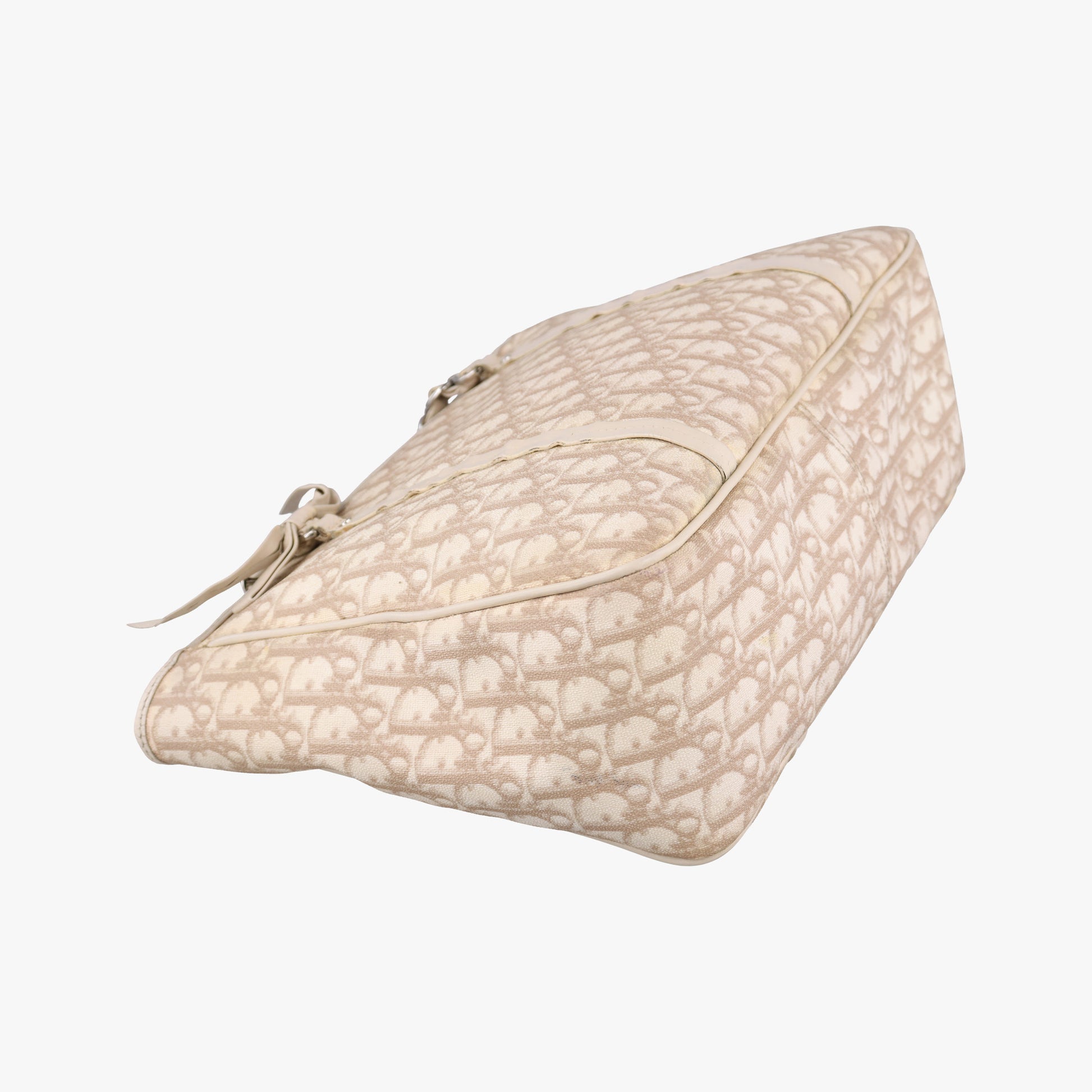 Diorissimo Romantique Beige PVC coated canvas ×Leather 02-BO-1026ディオリッシモロマンティック ベージュ PVCコーティングキャンバス×レザー 02-BO-1026