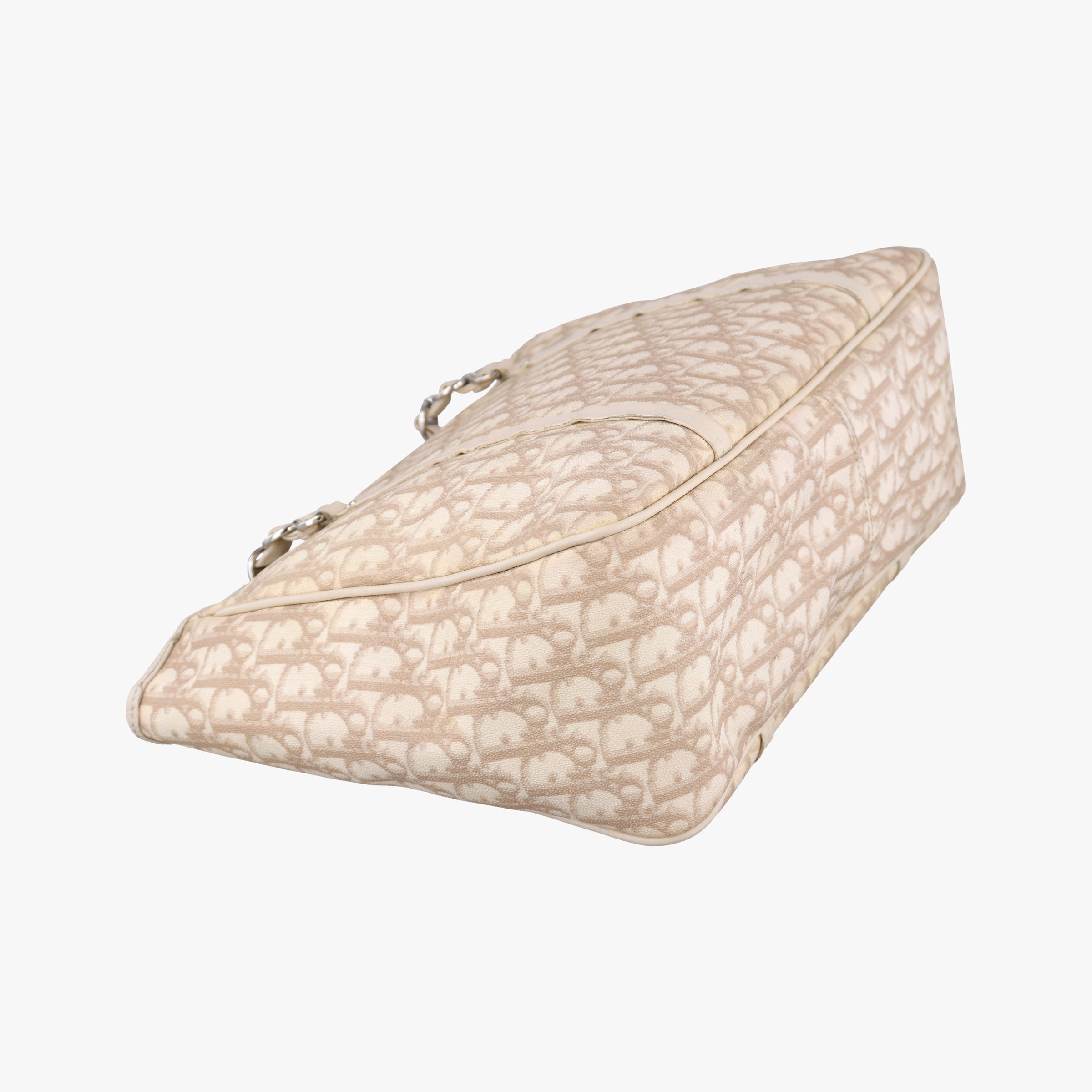 Diorissimo Romantique Beige PVC coated canvas ×Leather 02-BO-1026ディオリッシモロマンティック ベージュ PVCコーティングキャンバス×レザー 02-BO-1026